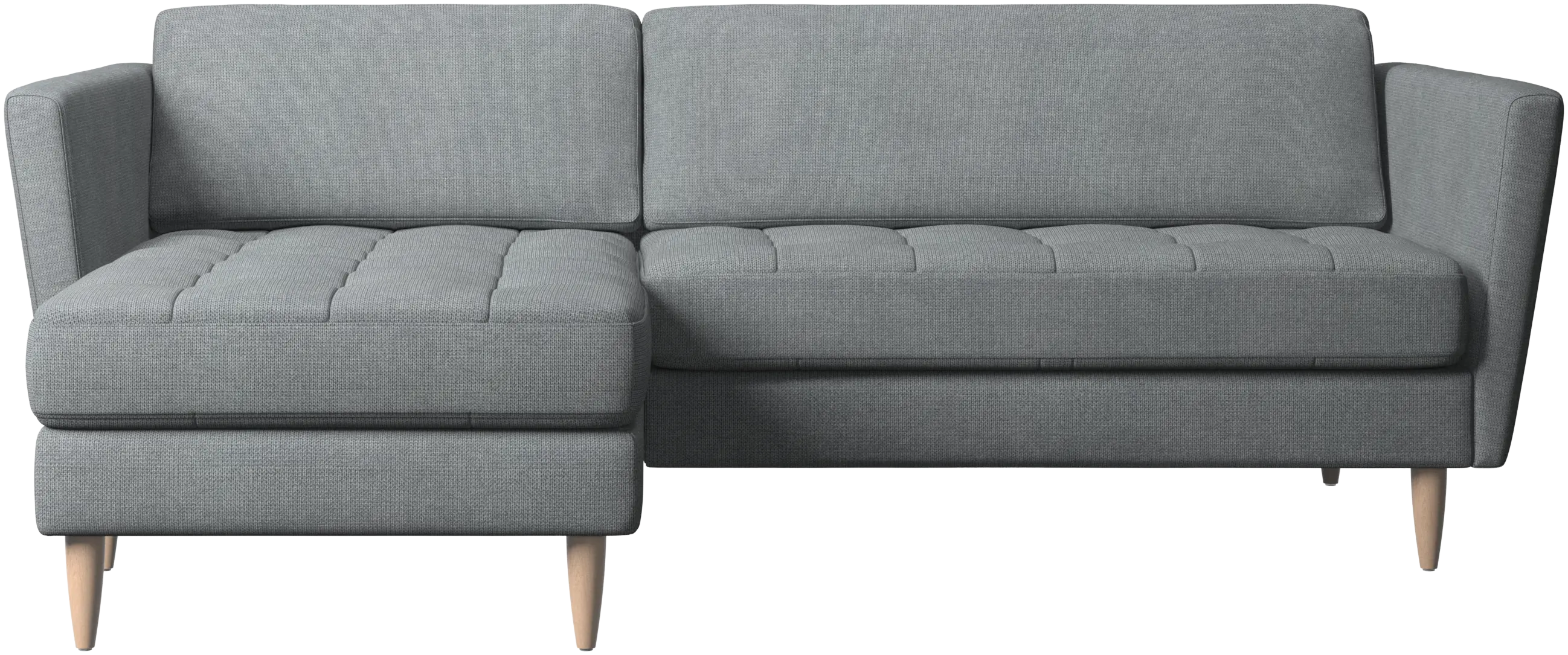 Osaka sofa with resting unit, tufted seat