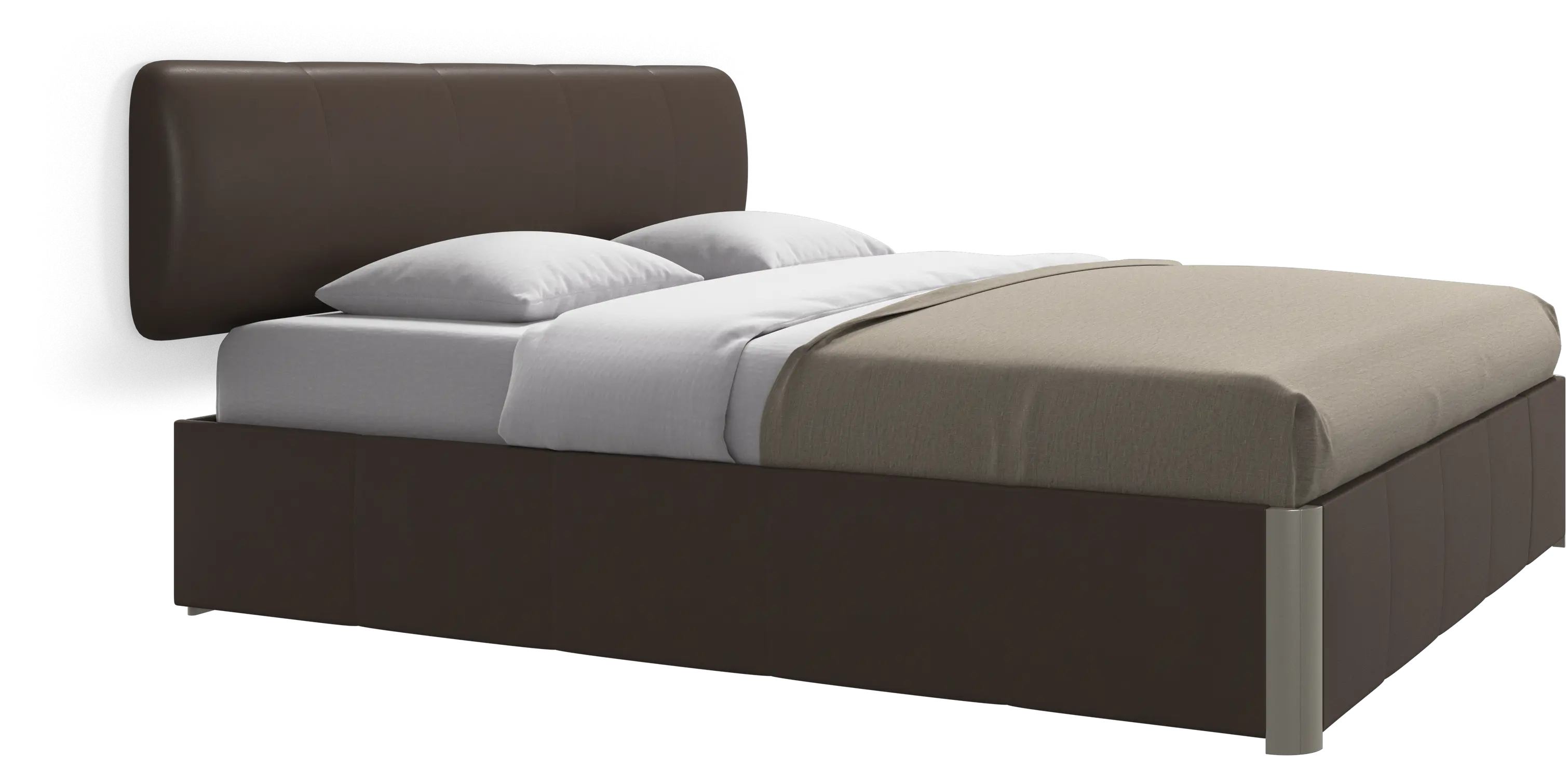 Element bed, wall-mounted headboard, with slats, excl. mattress