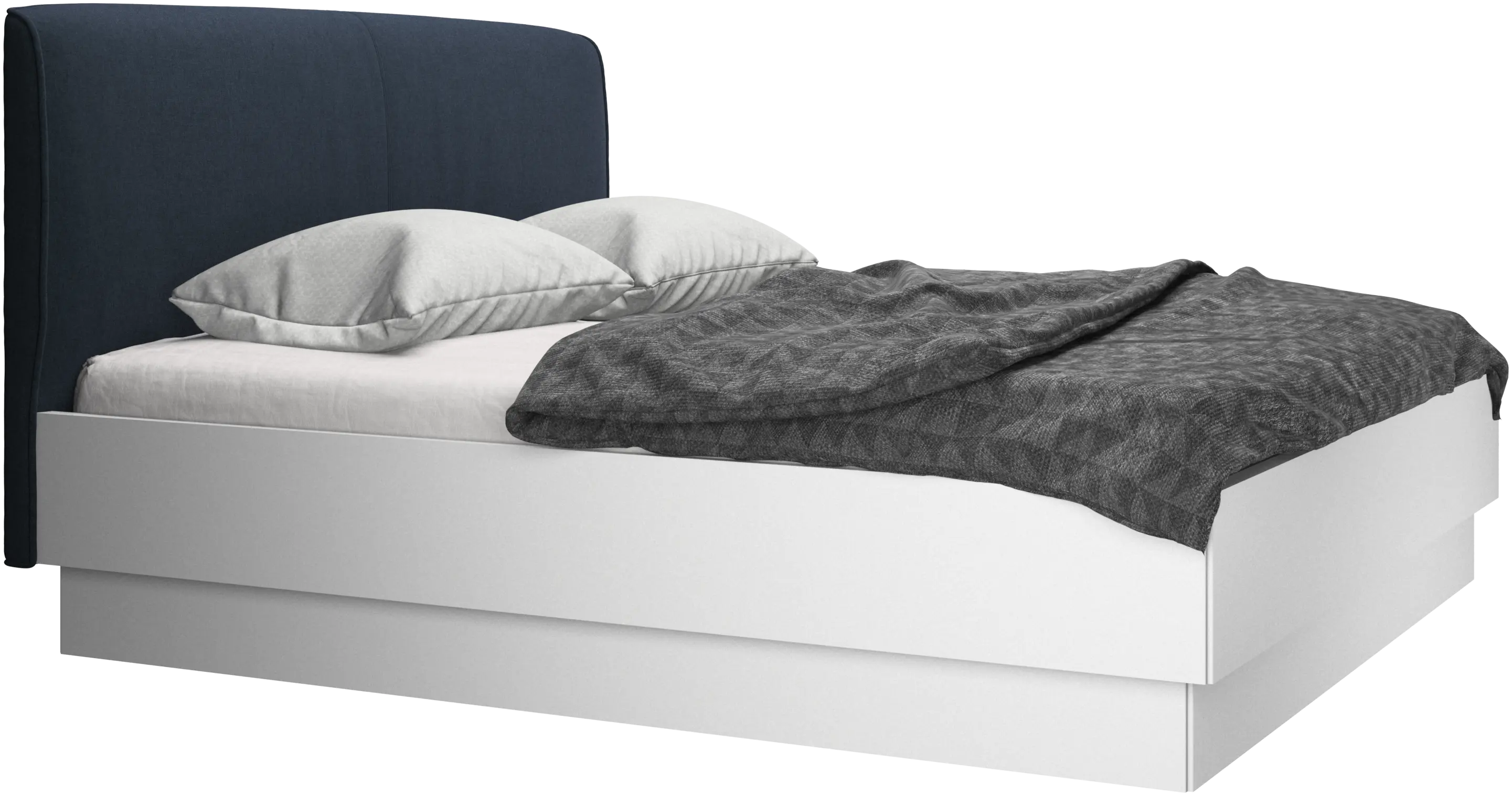 Houston, gepolstertes bett mit stauraum