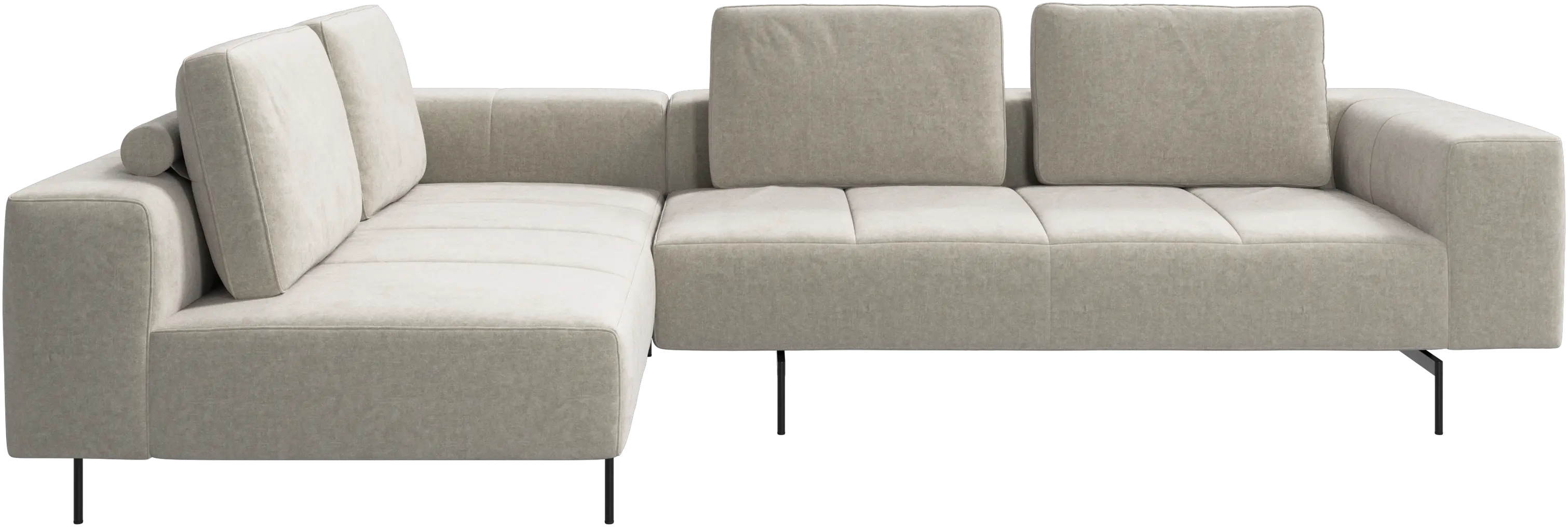 Amsterdam corner sofa with lounging unit