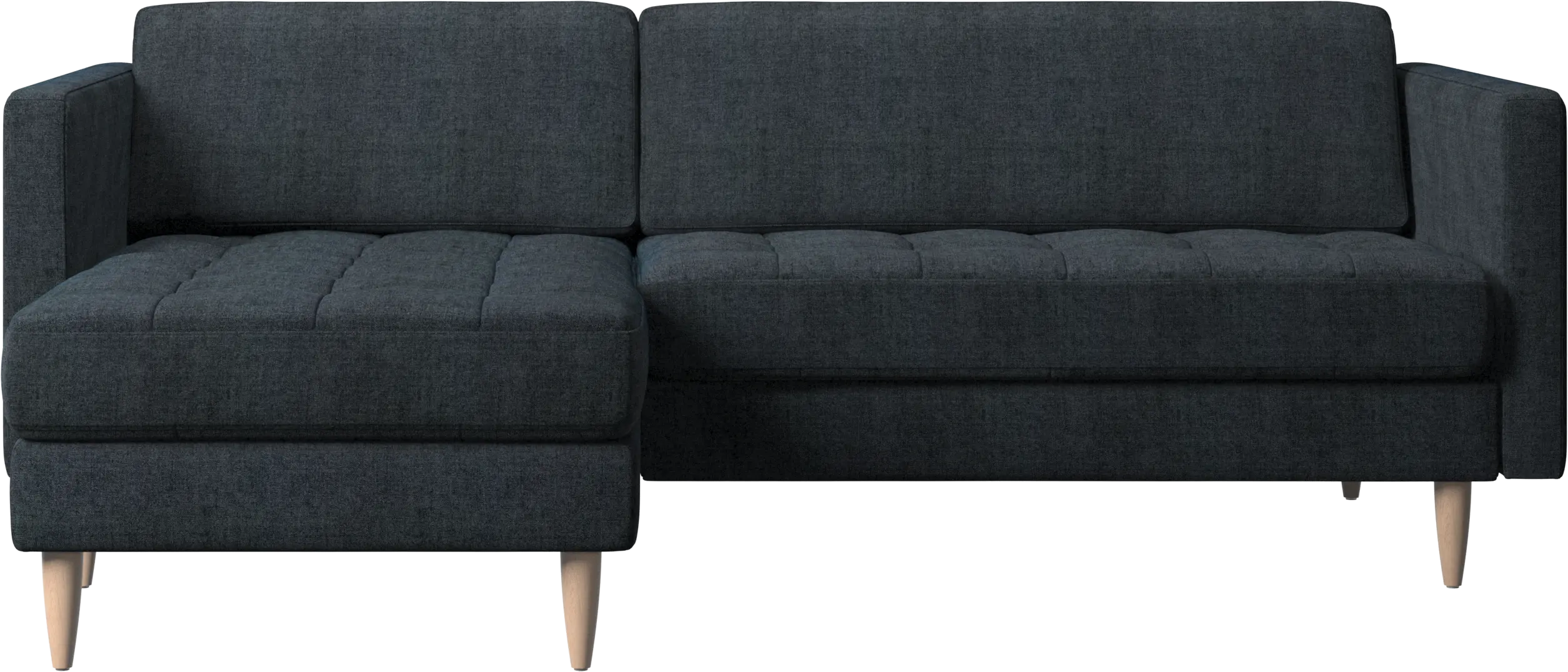 Osaka sofa with resting unit, tufted seat