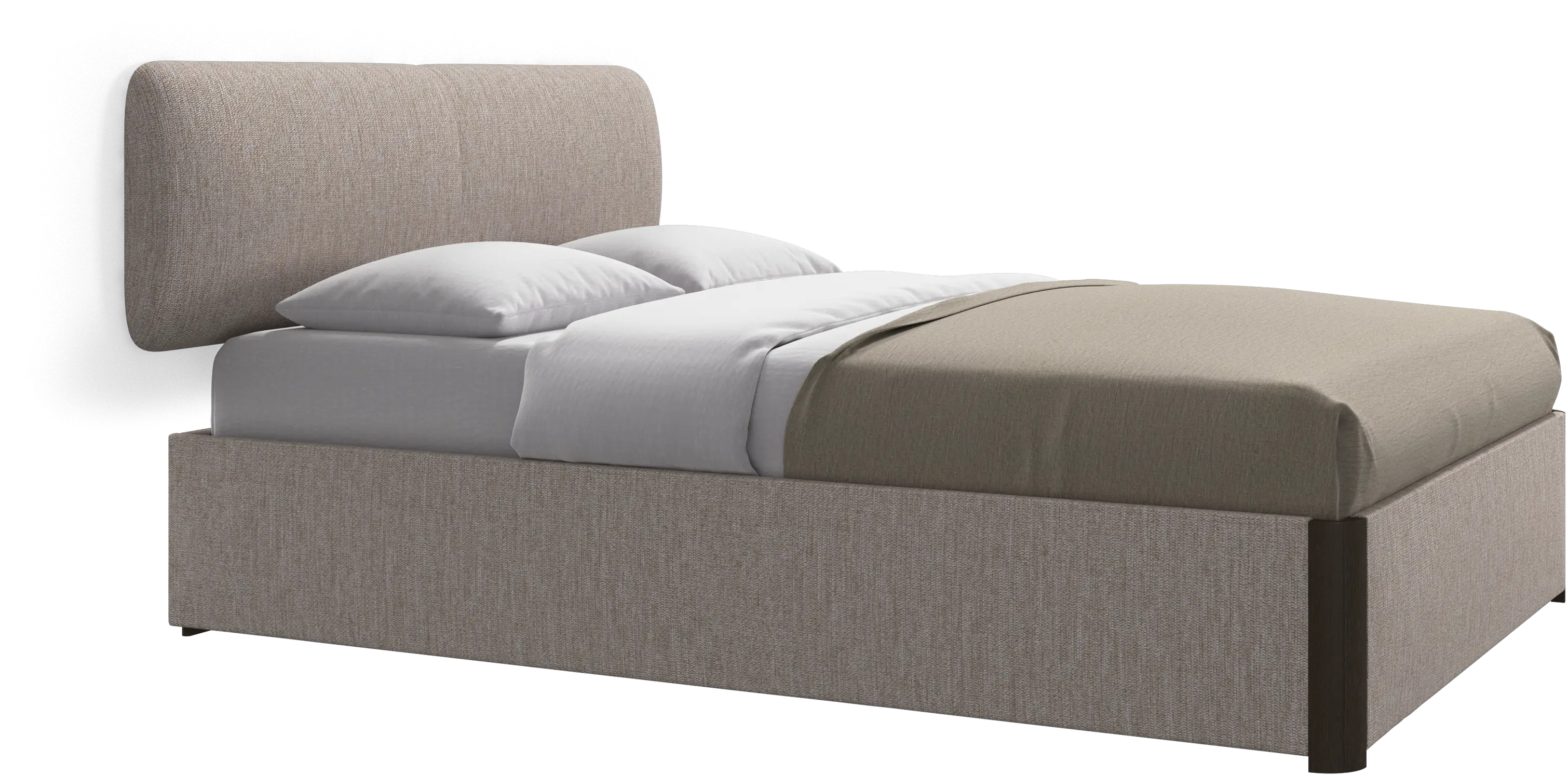 Element bed, wall-mounted headboard, with slats, excl. mattress