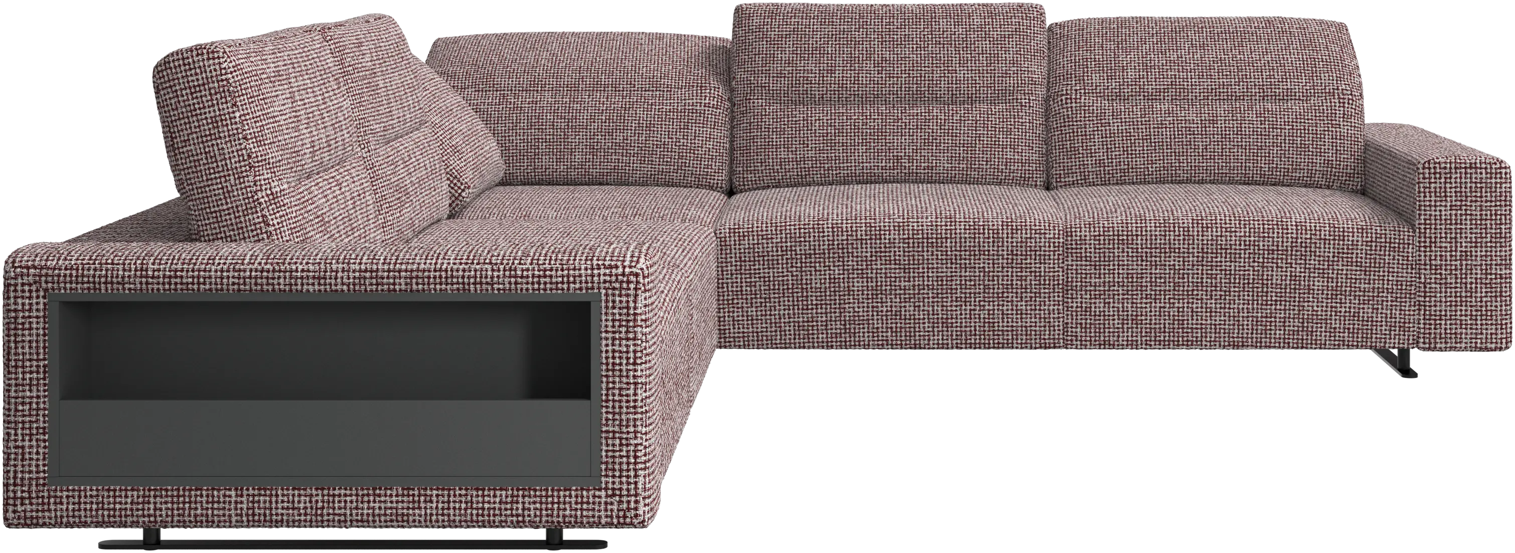 Hampton corner sofa with adjustable back and storage