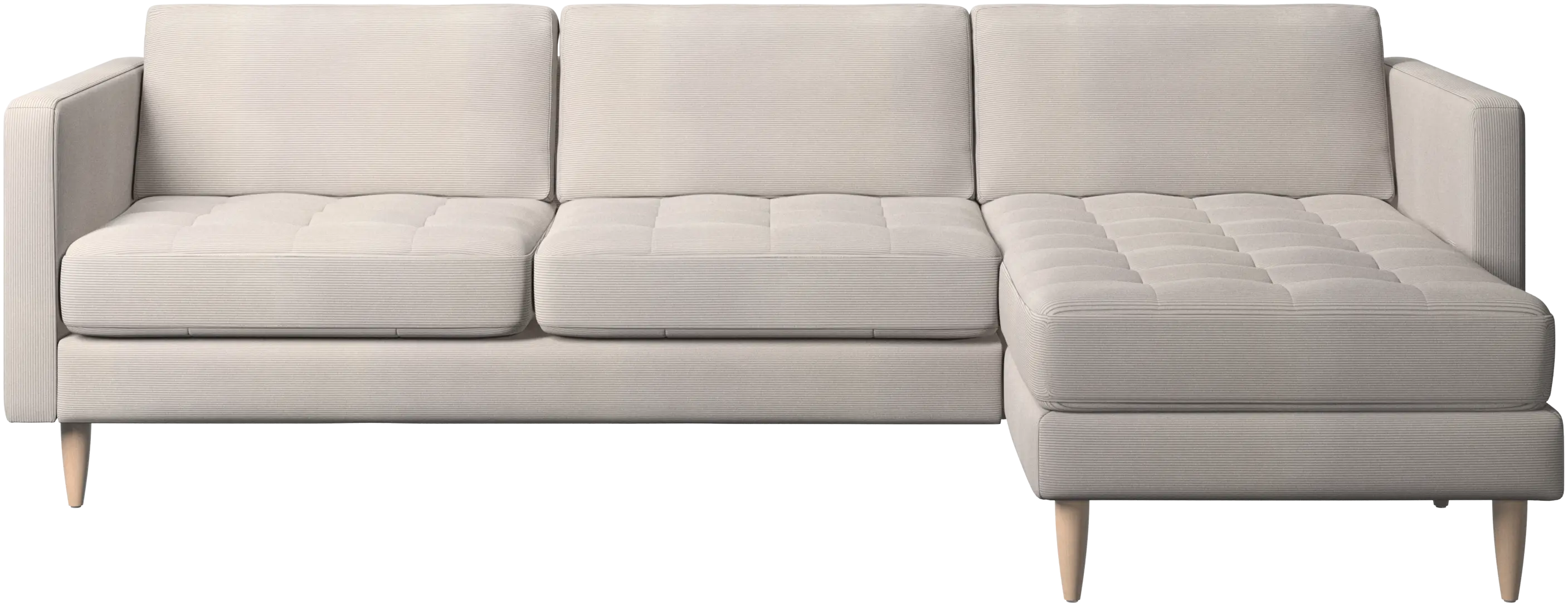 Osaka sofa with resting unit, tufted seat