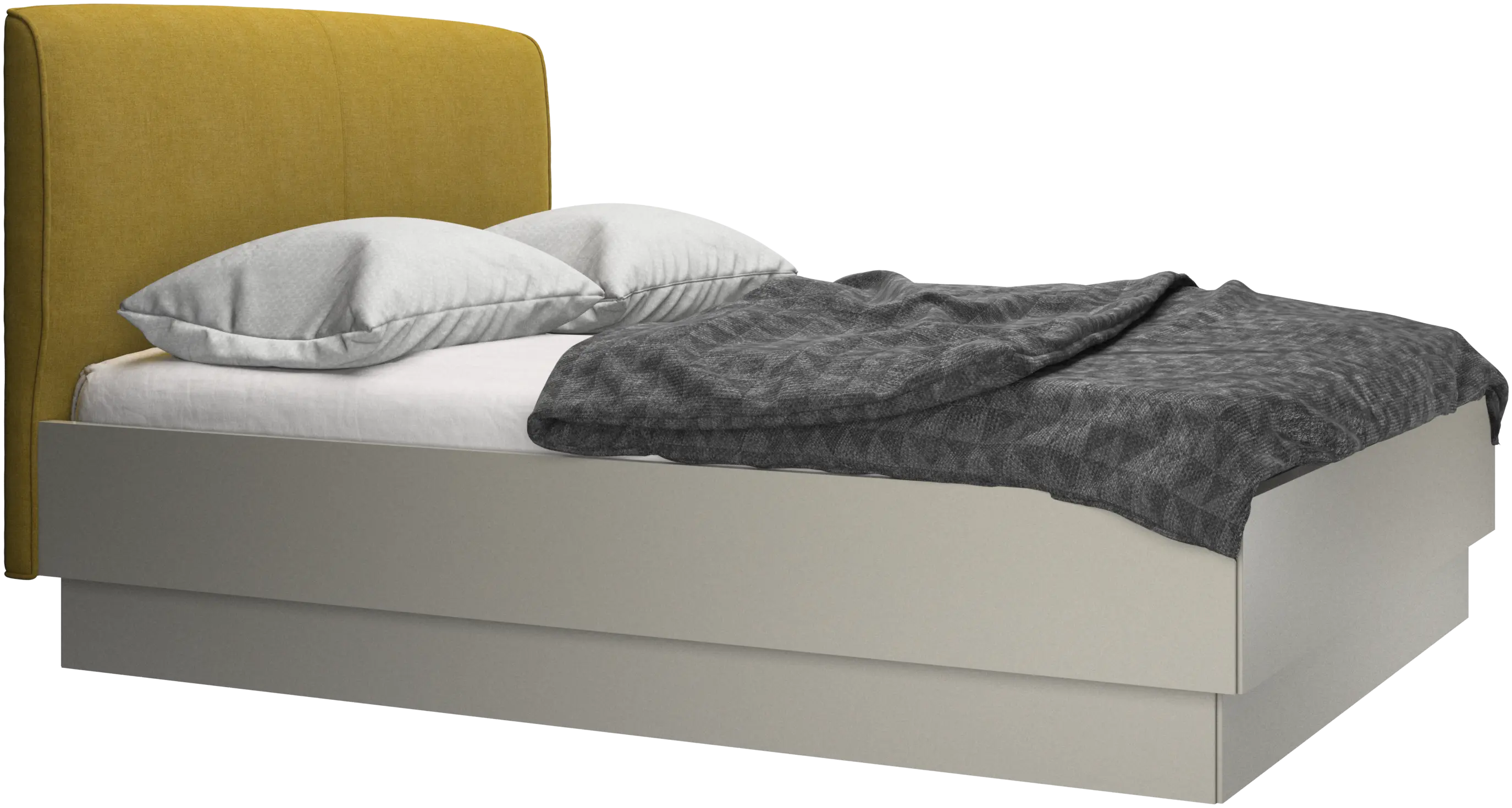 Houston, upholstered bed with storage