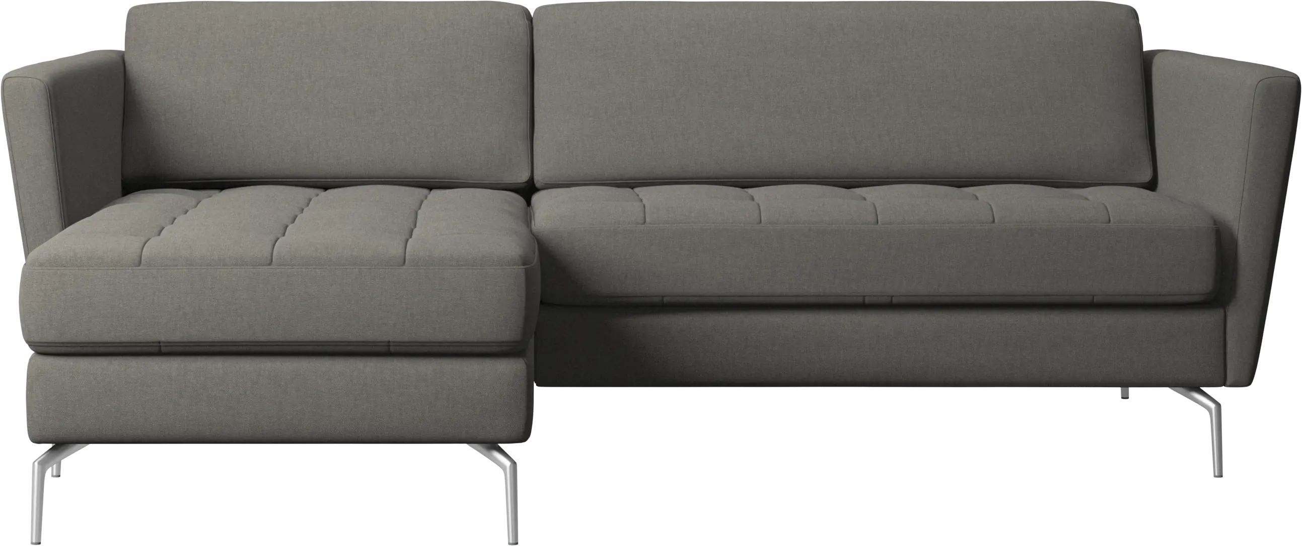 Osaka sofa with resting unit, tufted seat