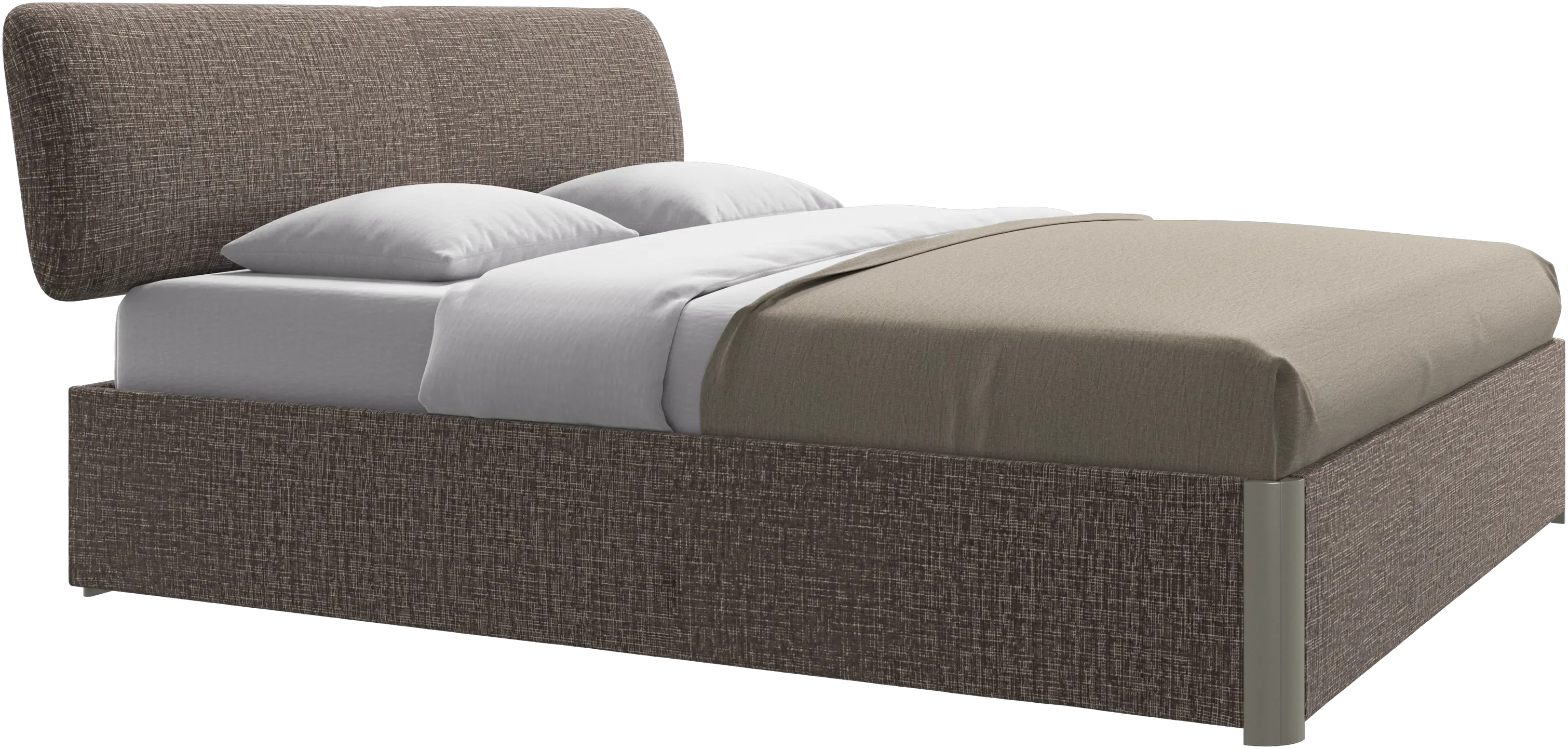 Element bed, bed-mounted headboard, with slats, excl. mattress