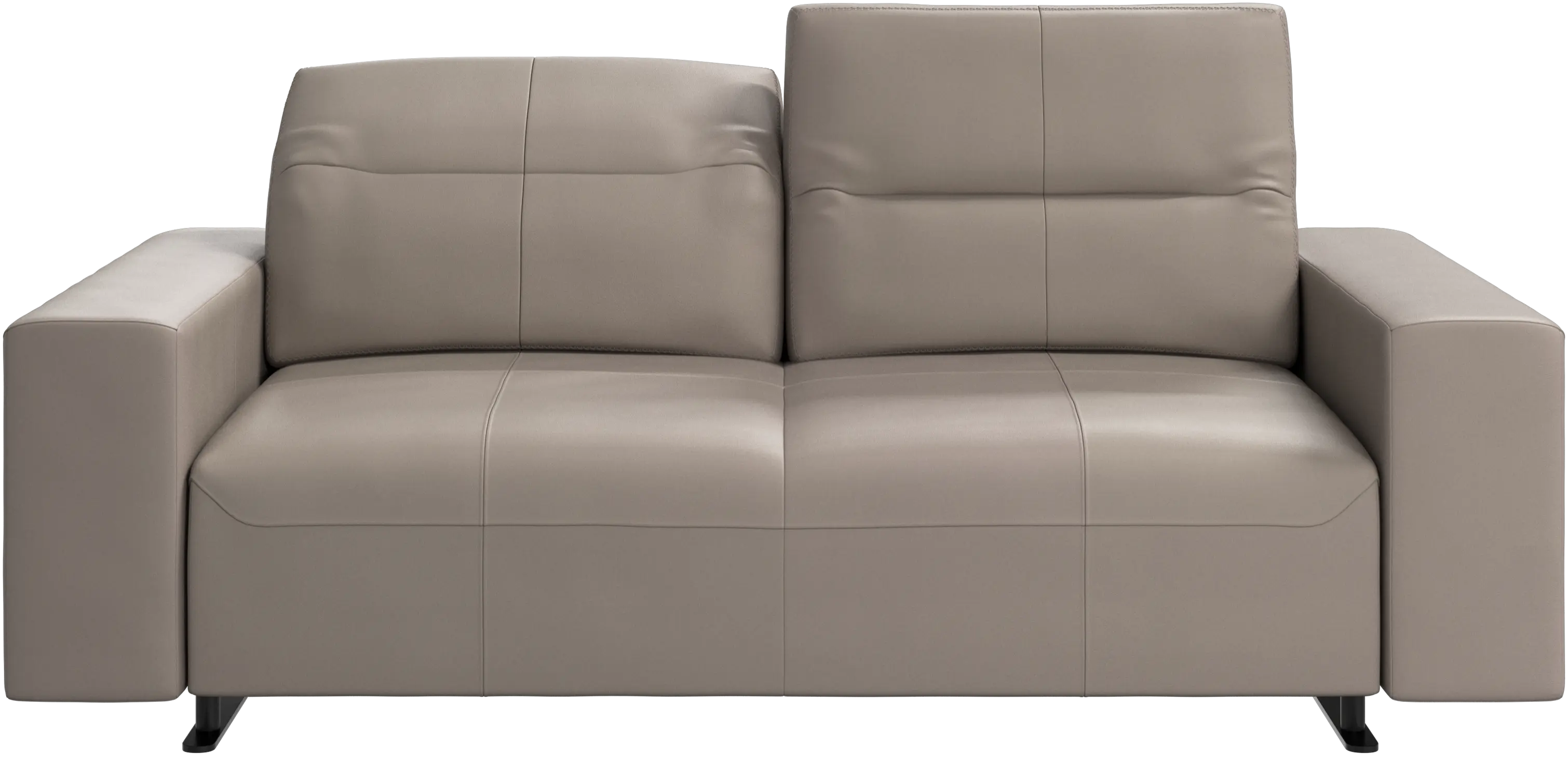 Hampton sofa with adjustable back and storage on the left side