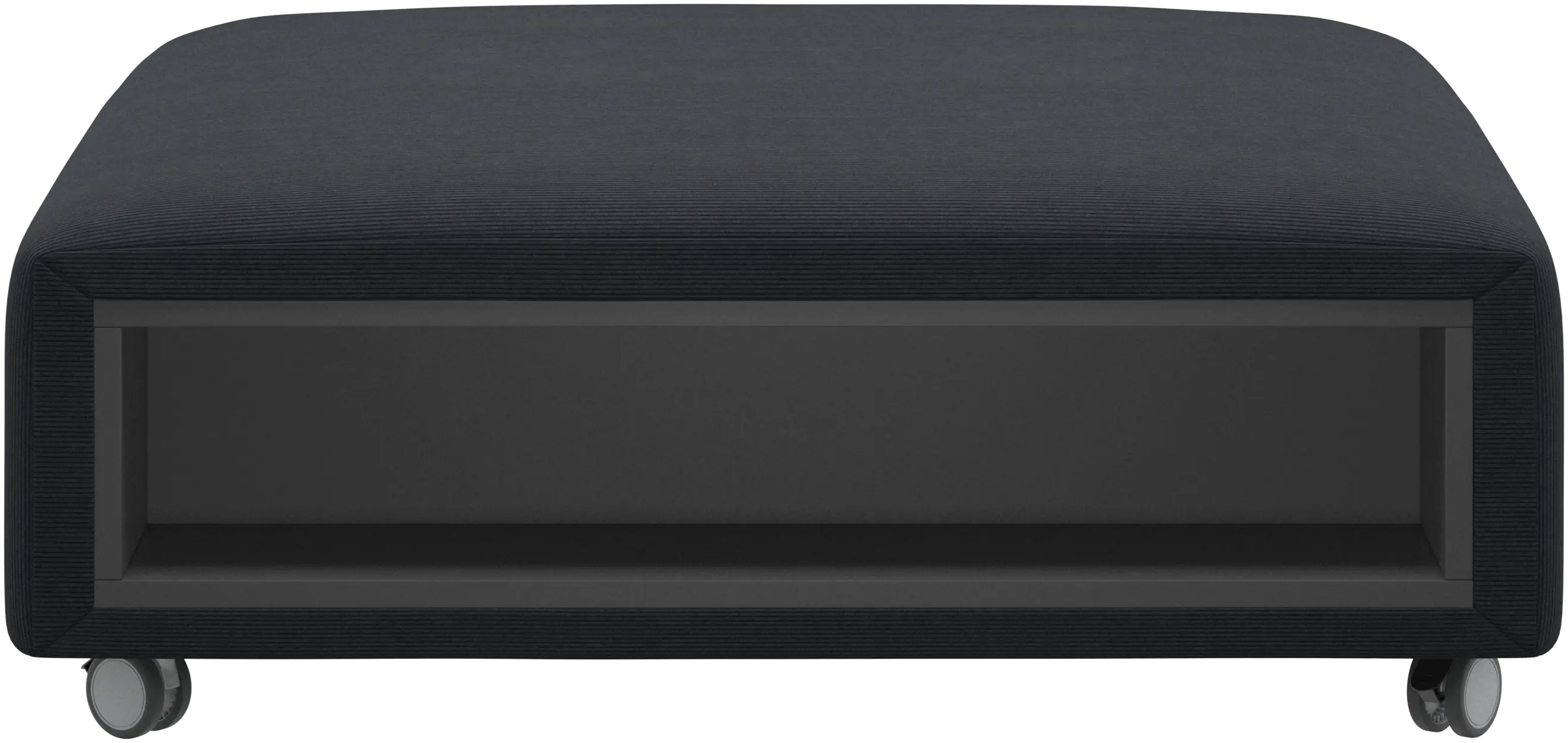 Hampton Pouf mit Rollen und Stauraum auf linker und rechter Seite