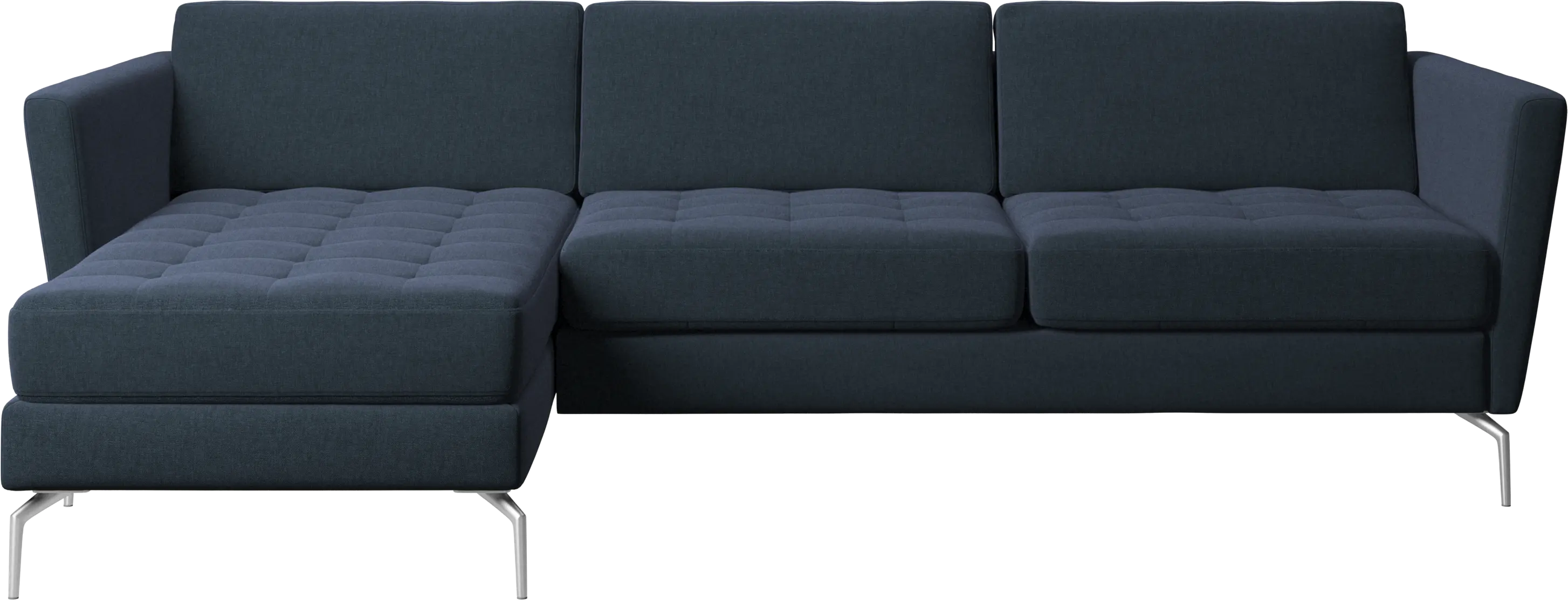 Osaka sofa with resting unit, tufted seat