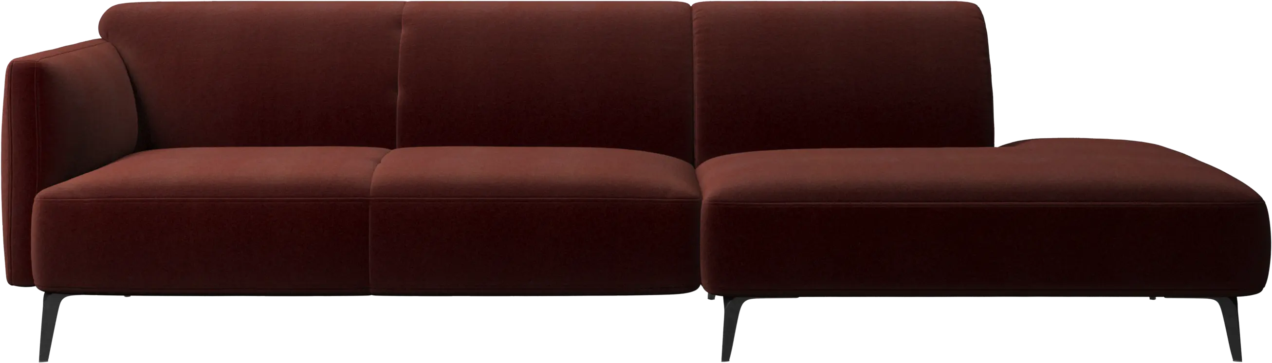 Modena sofa with lounging unit