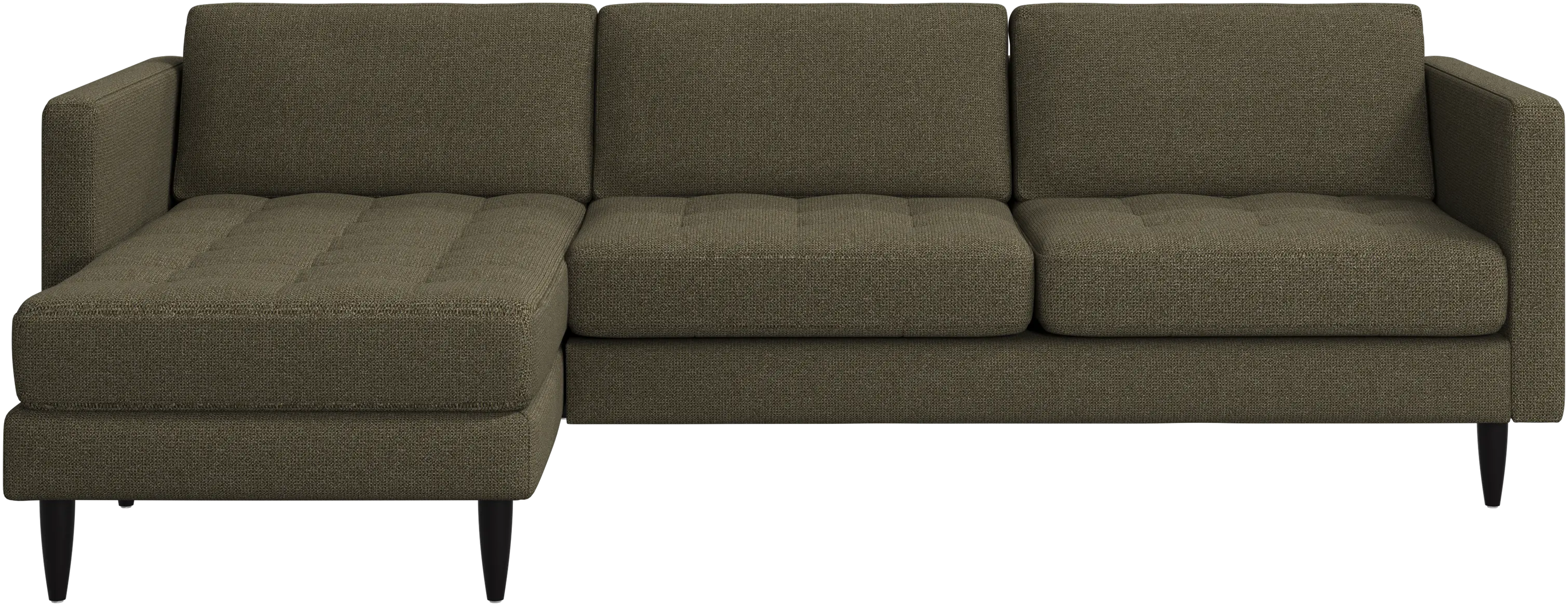 Osaka sofa with resting unit, tufted seat