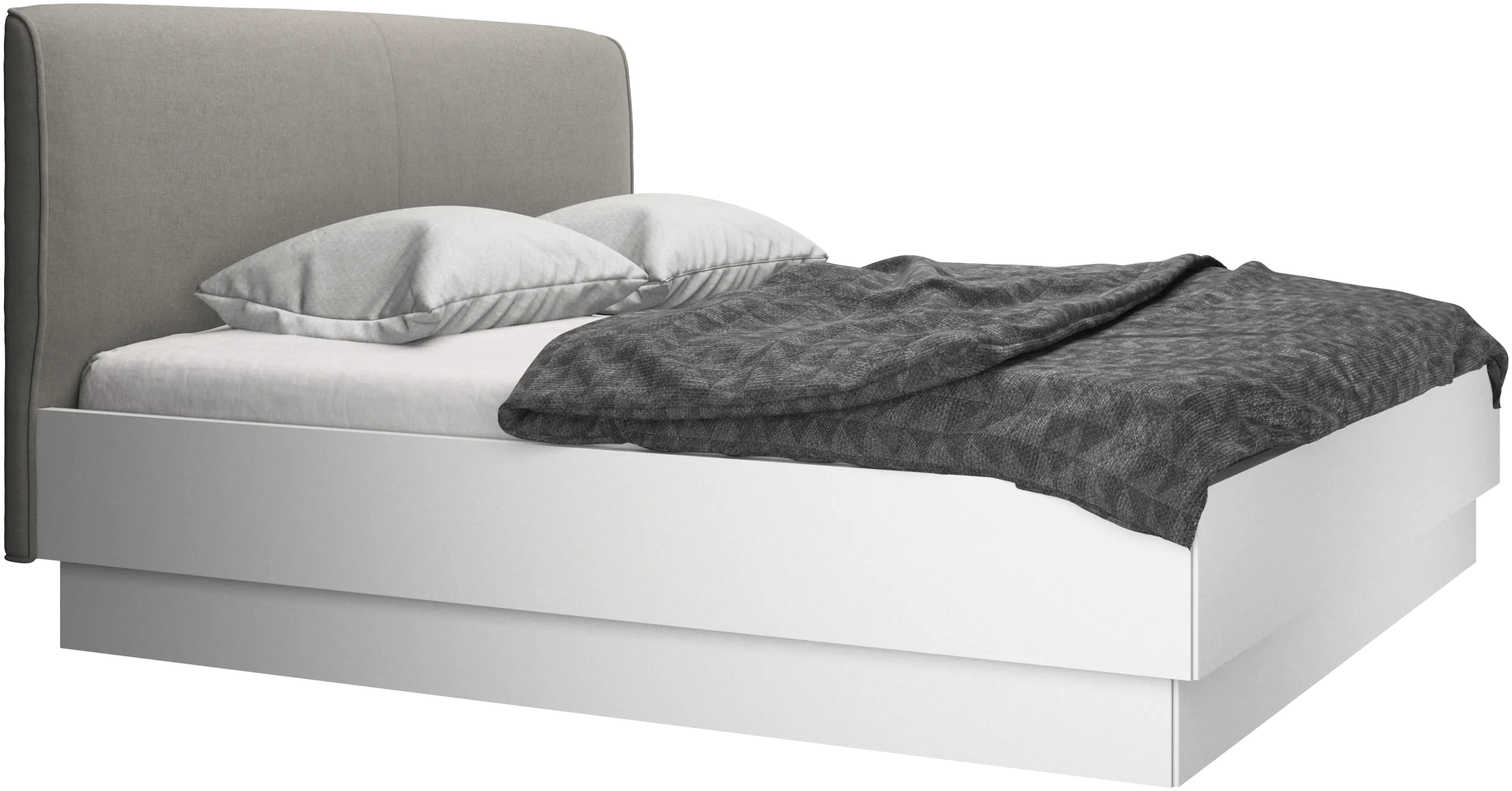 Houston, upholstered bed with storage