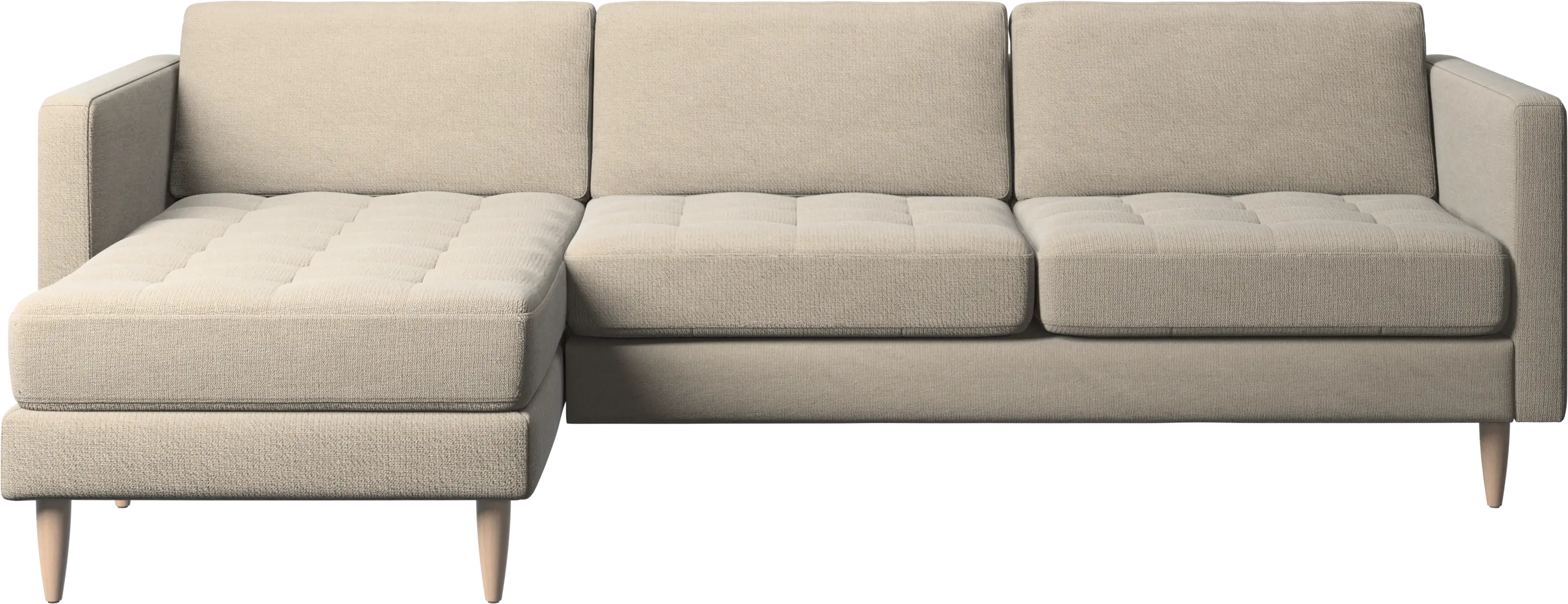 Osaka sofa with resting unit, tufted seat
