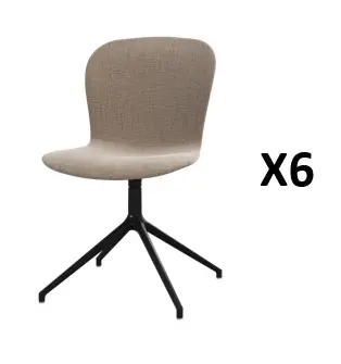 Lot de 6 chaises Adelaide avec fonction pivotante (disponible fin Août)