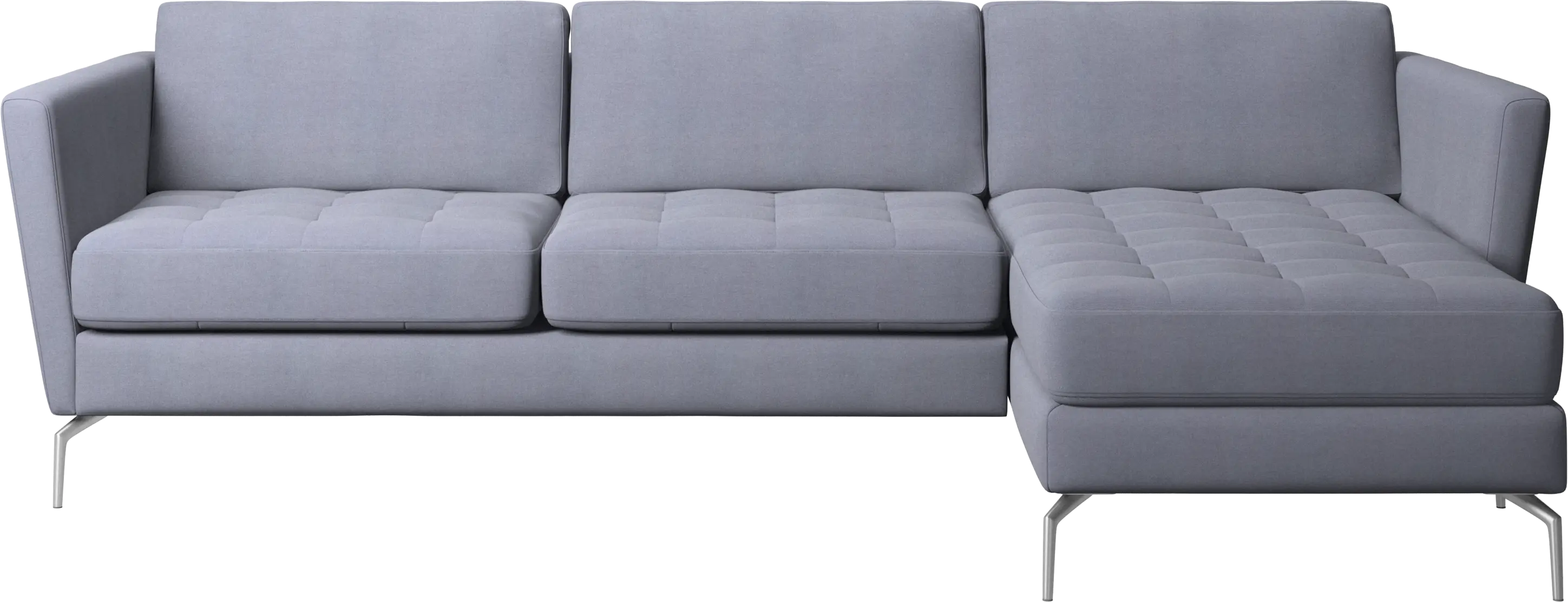 Osaka sofa with resting unit, tufted seat