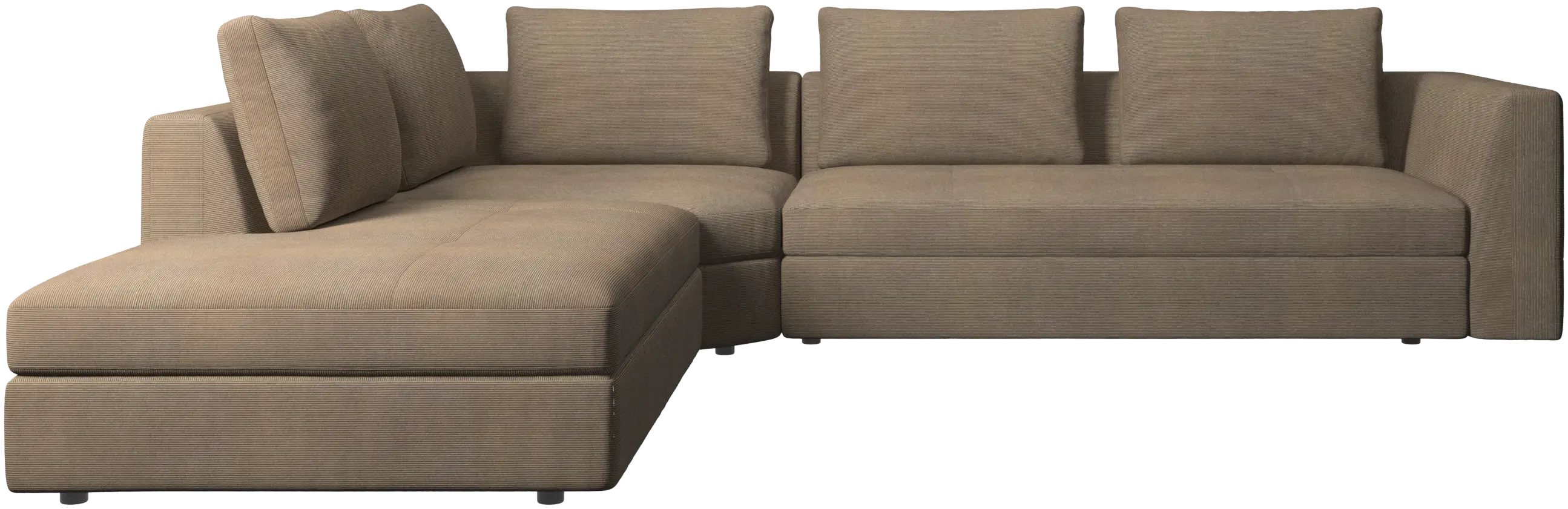 Bergamo corner sofa with lounging unit