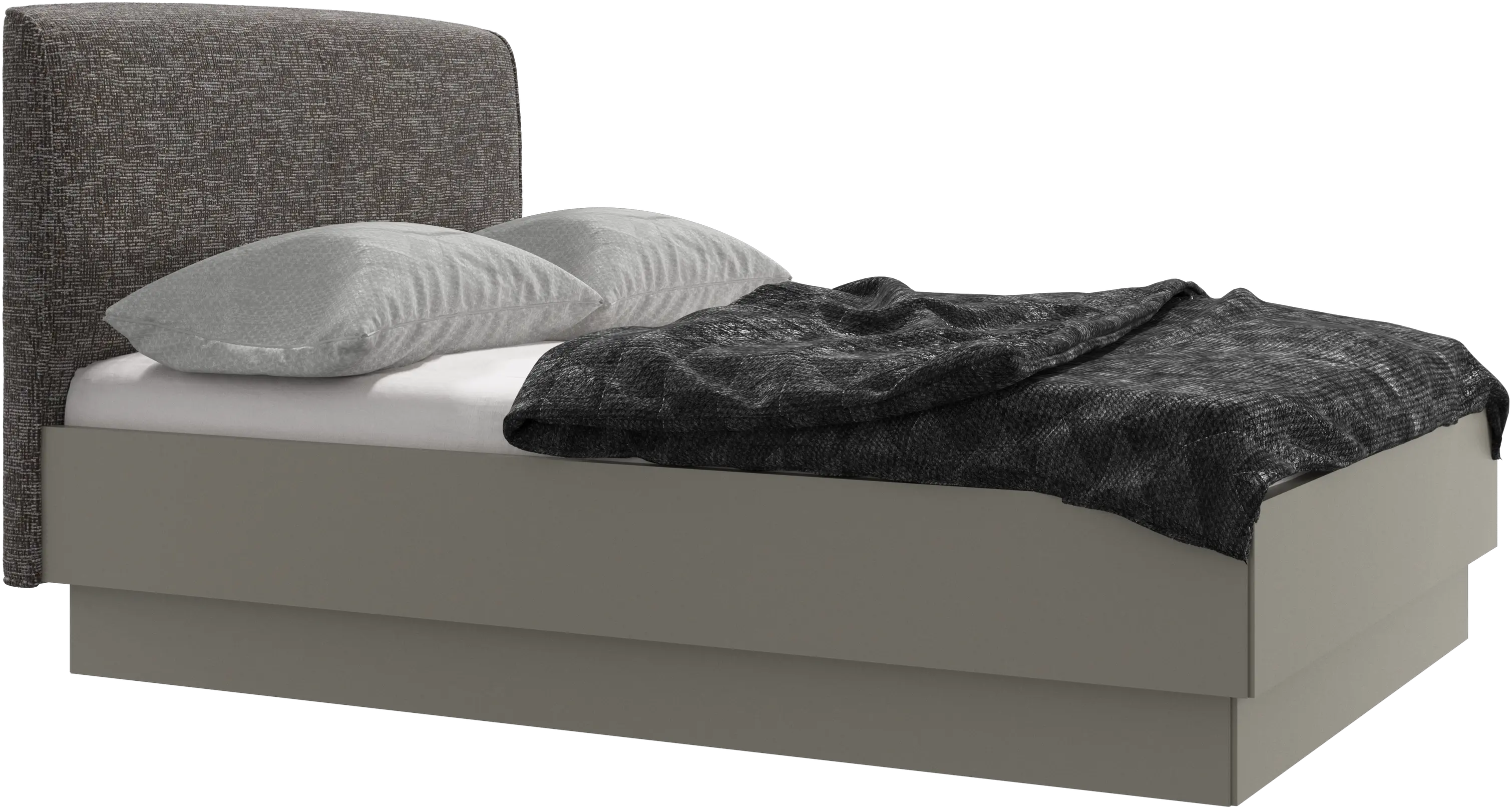 Houston, upholstered bed with storage