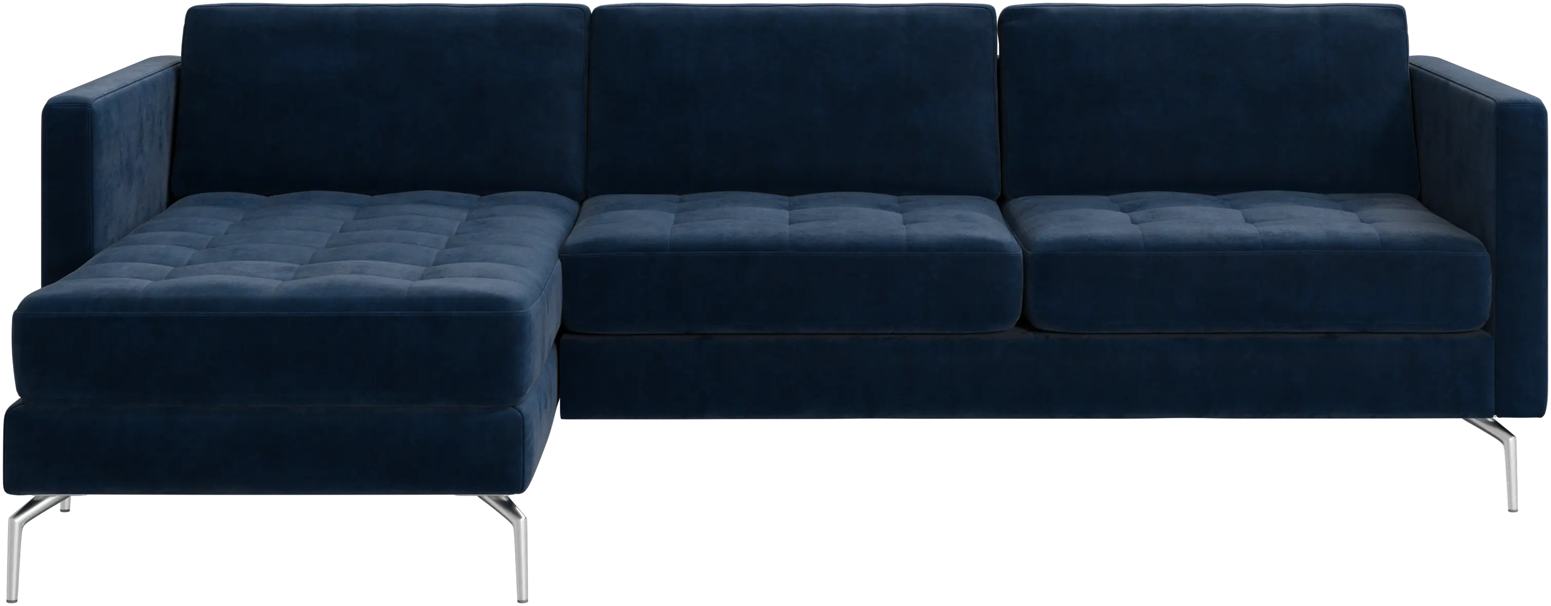 Osaka sofa with resting unit, tufted seat