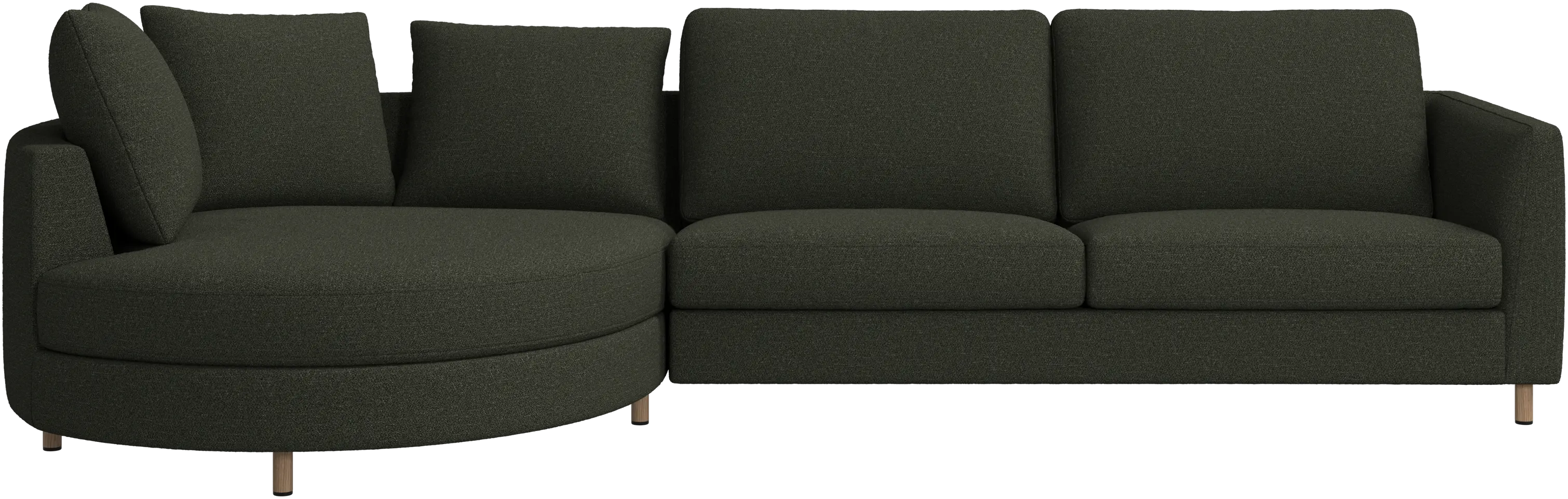 Sofá Indivi con módulo chaise-longue a la izquierda