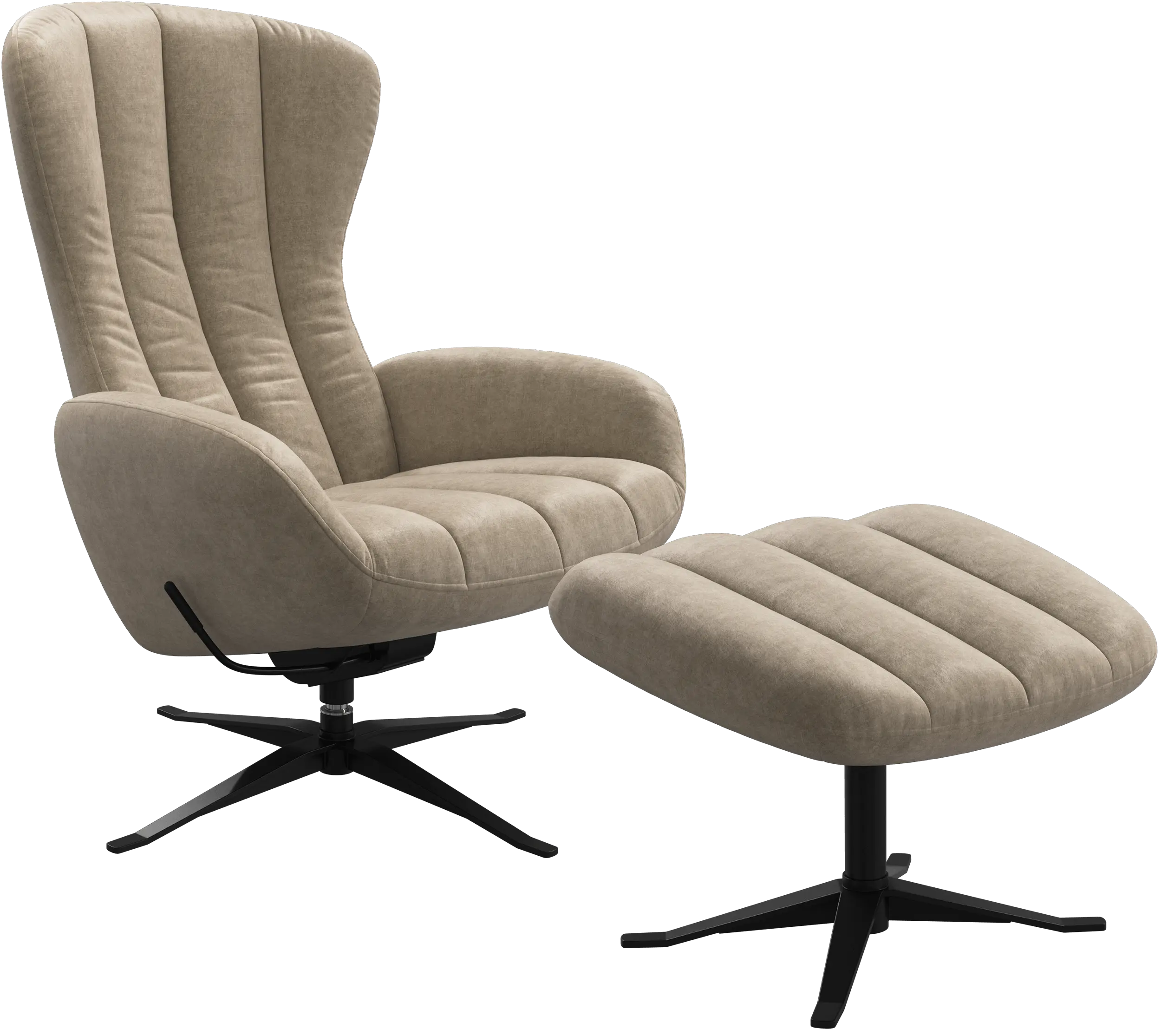 Tilburg armchair and footstool
