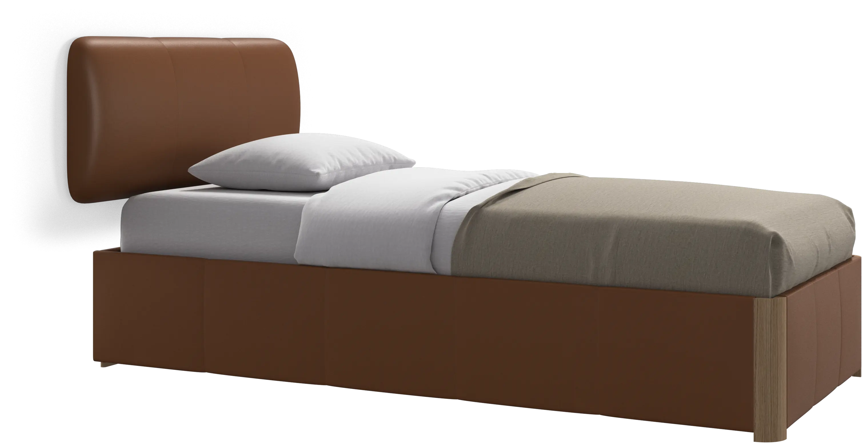 Element bed, wall-mounted headboard, without slats, excl. mattress