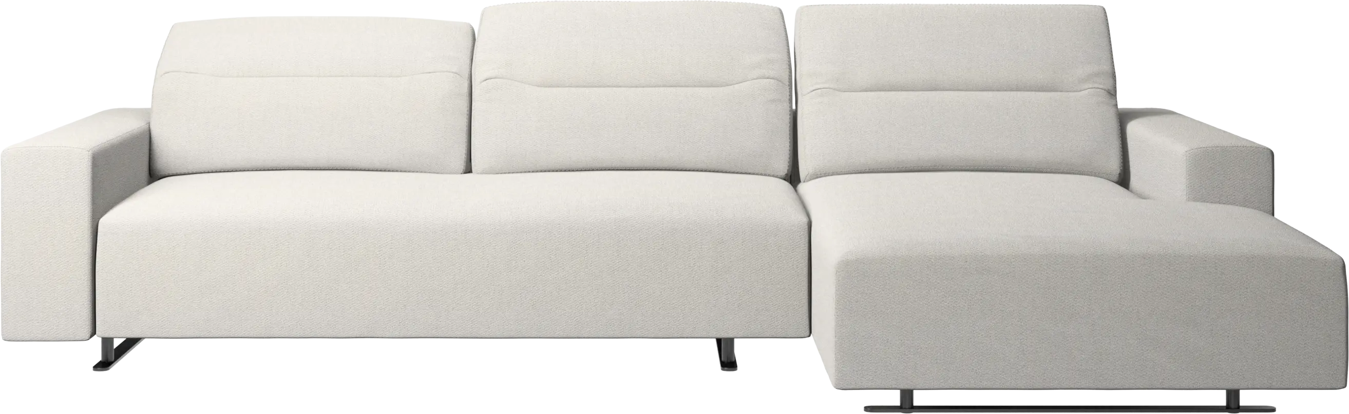 Hampton sofa with adjustable back and resting unit right side