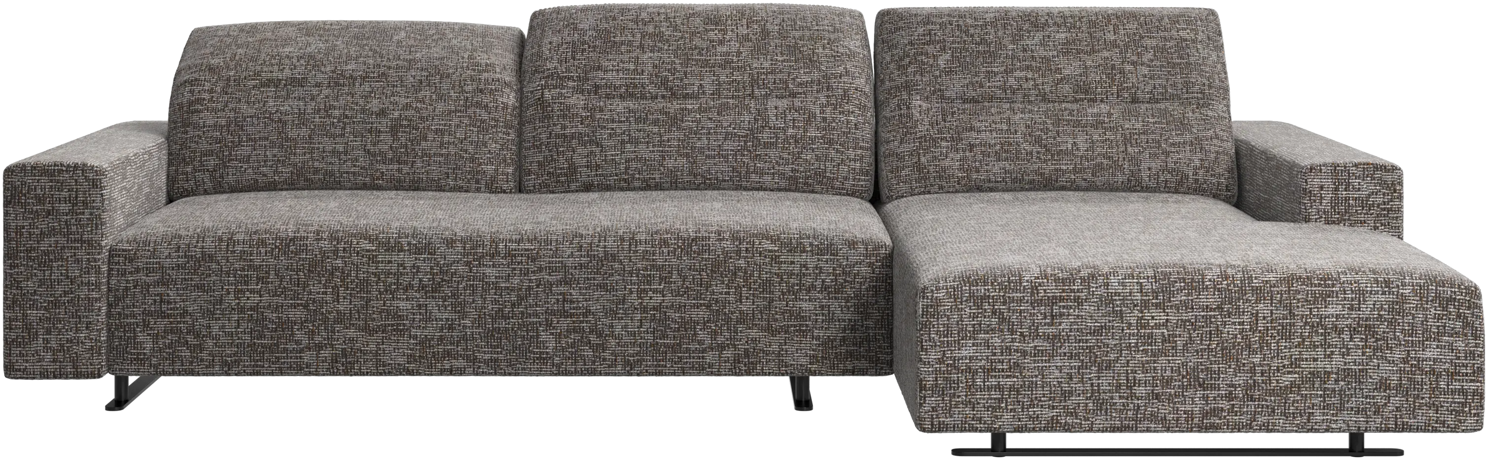 Hampton sofa with adjustable back and resting unit right side