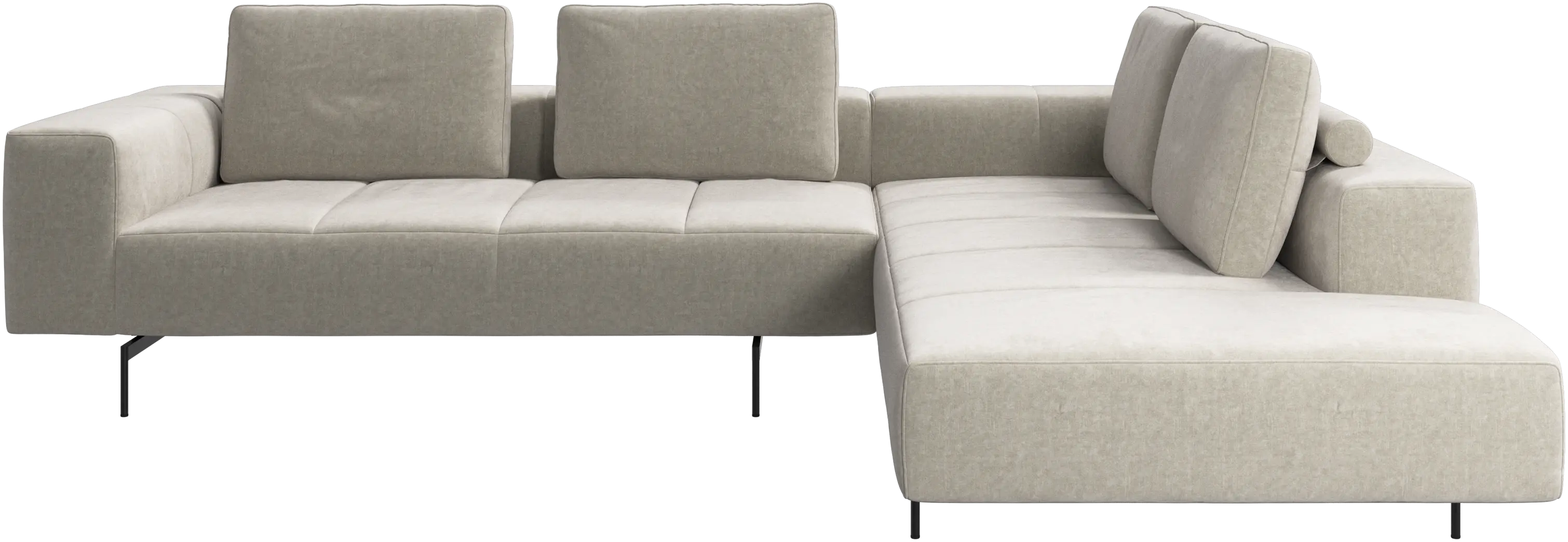 Amsterdam corner sofa with lounging unit