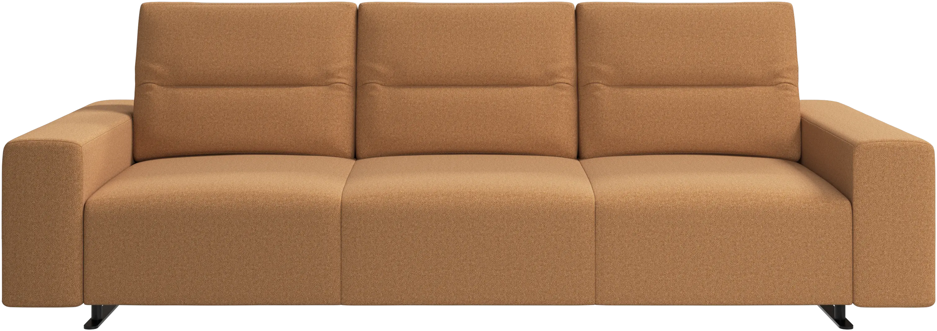 Hampton sofa with adjustable back and storage on the right side