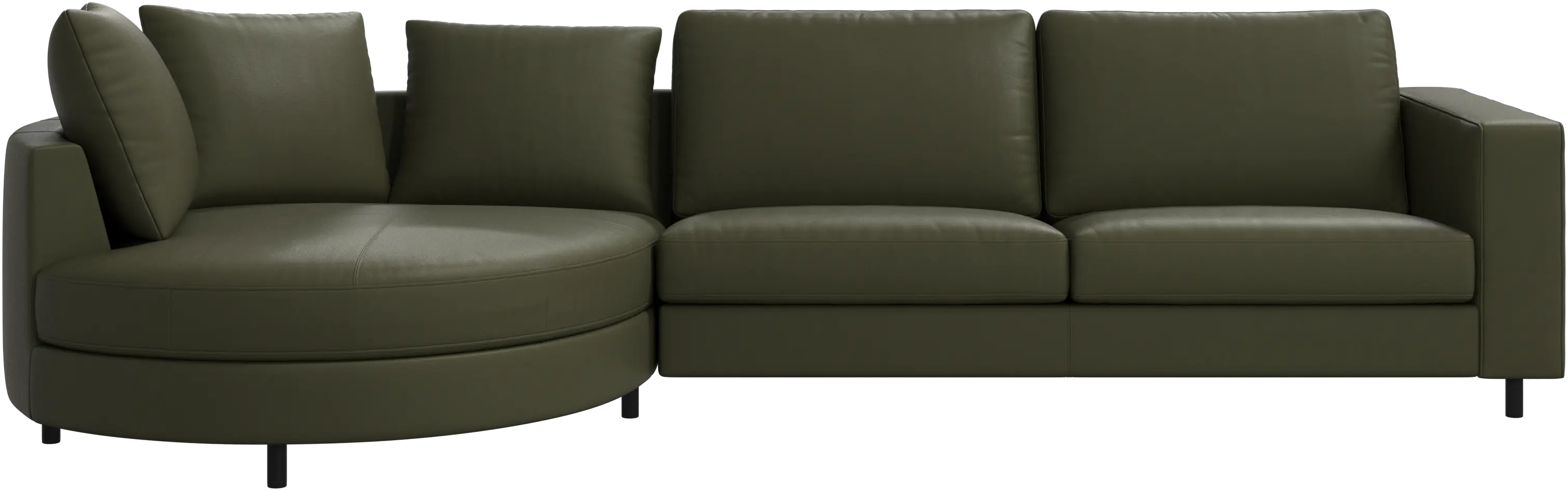 Sofá Indivi com chaise longue à esquerda