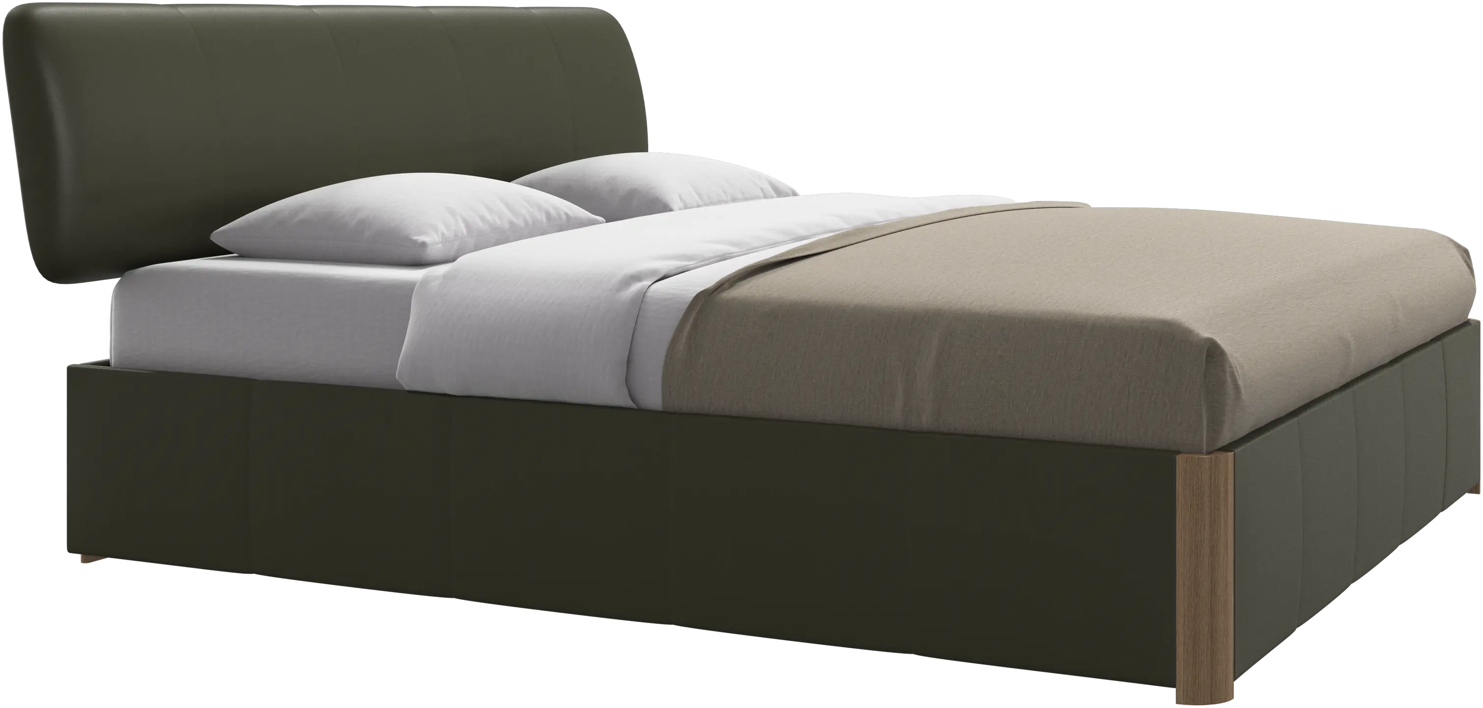 Element bed, bed-mounted headboard, with slats, excl. mattress