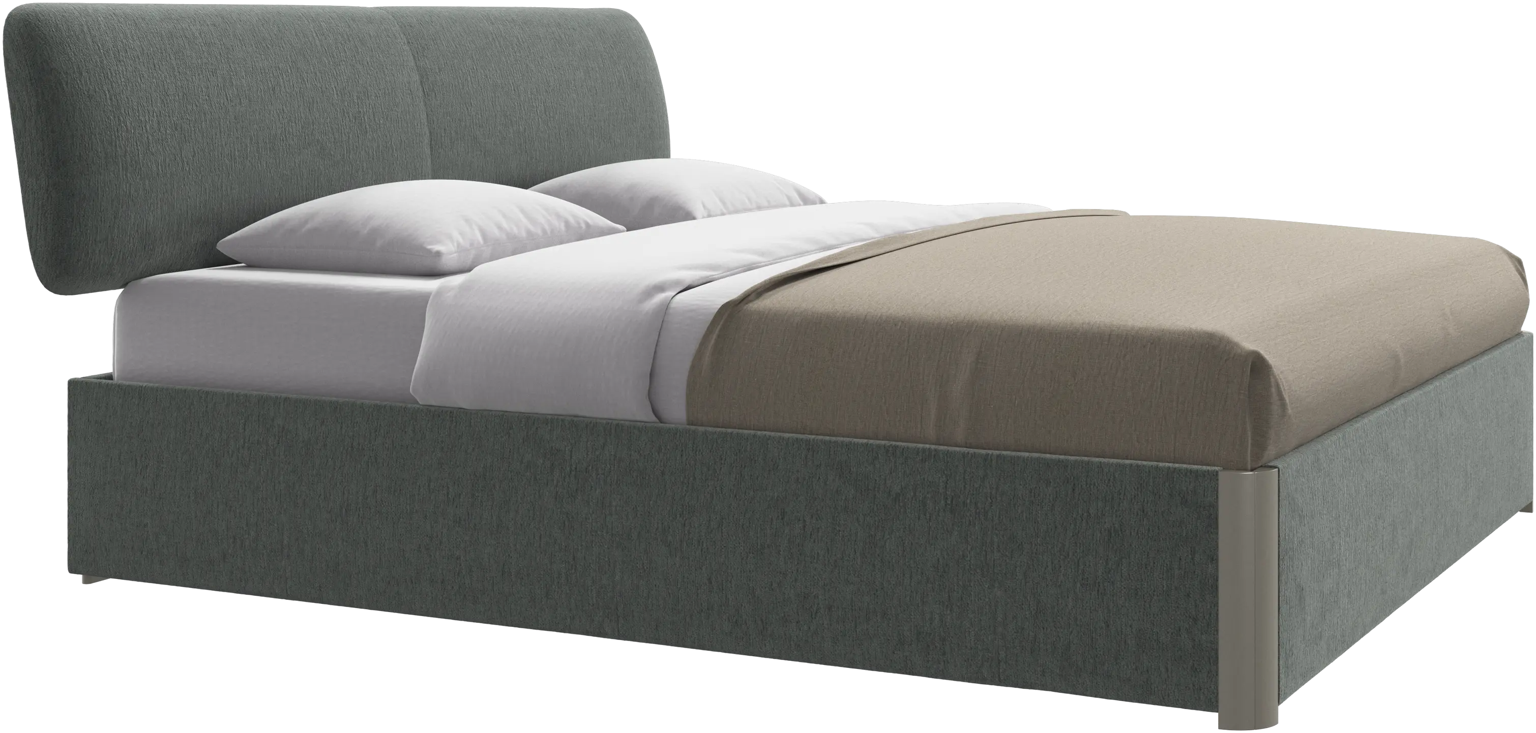 Element bed, bed-mounted headboard, with slats, excl. mattress
