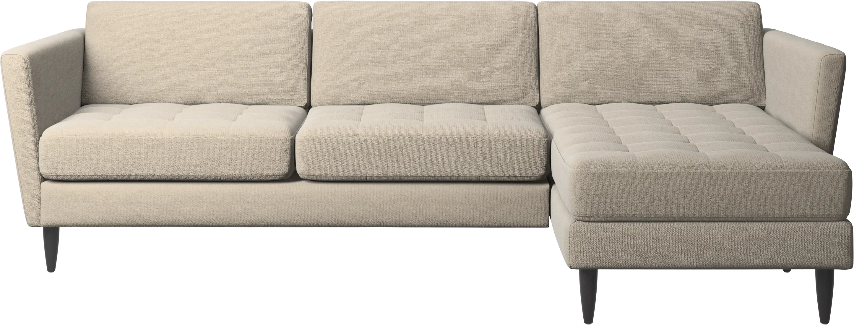 Osaka sofa with resting unit, tufted seat