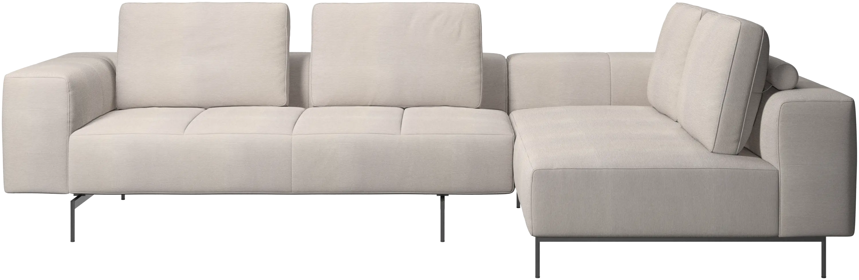 Amsterdam corner sofa with lounging unit