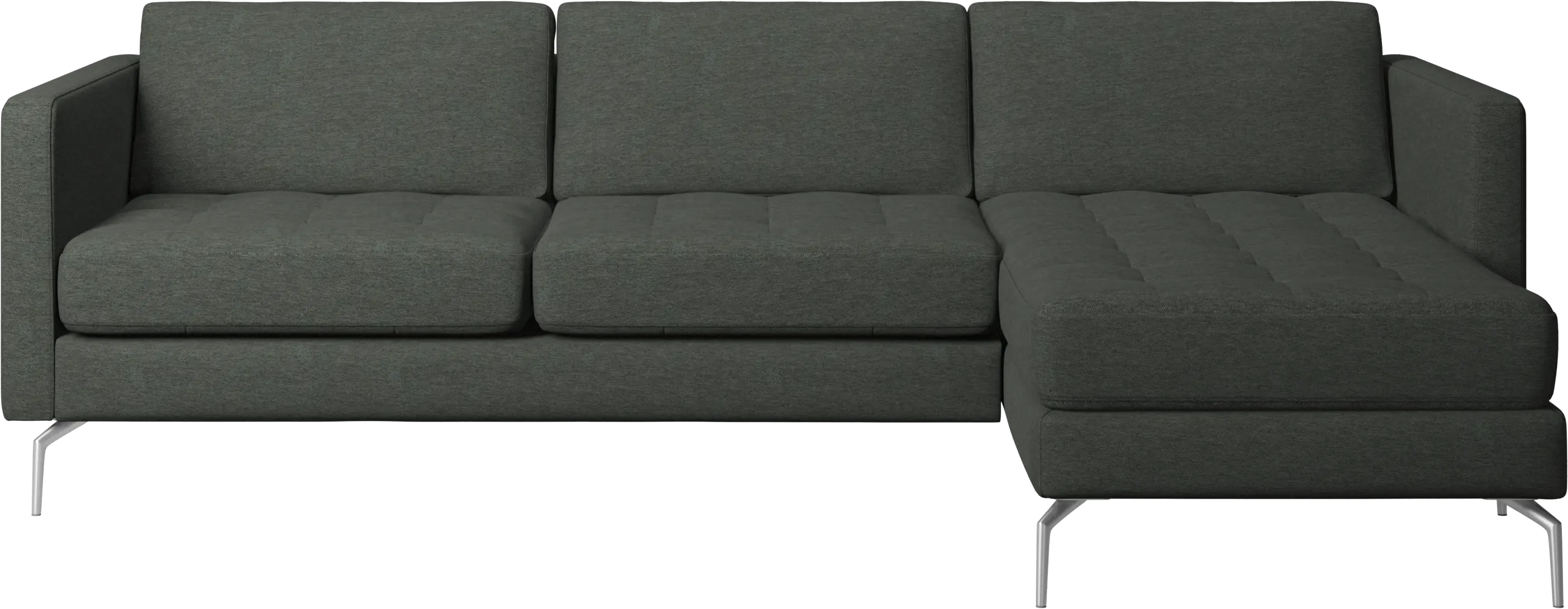 Osaka sofa with resting unit, tufted seat