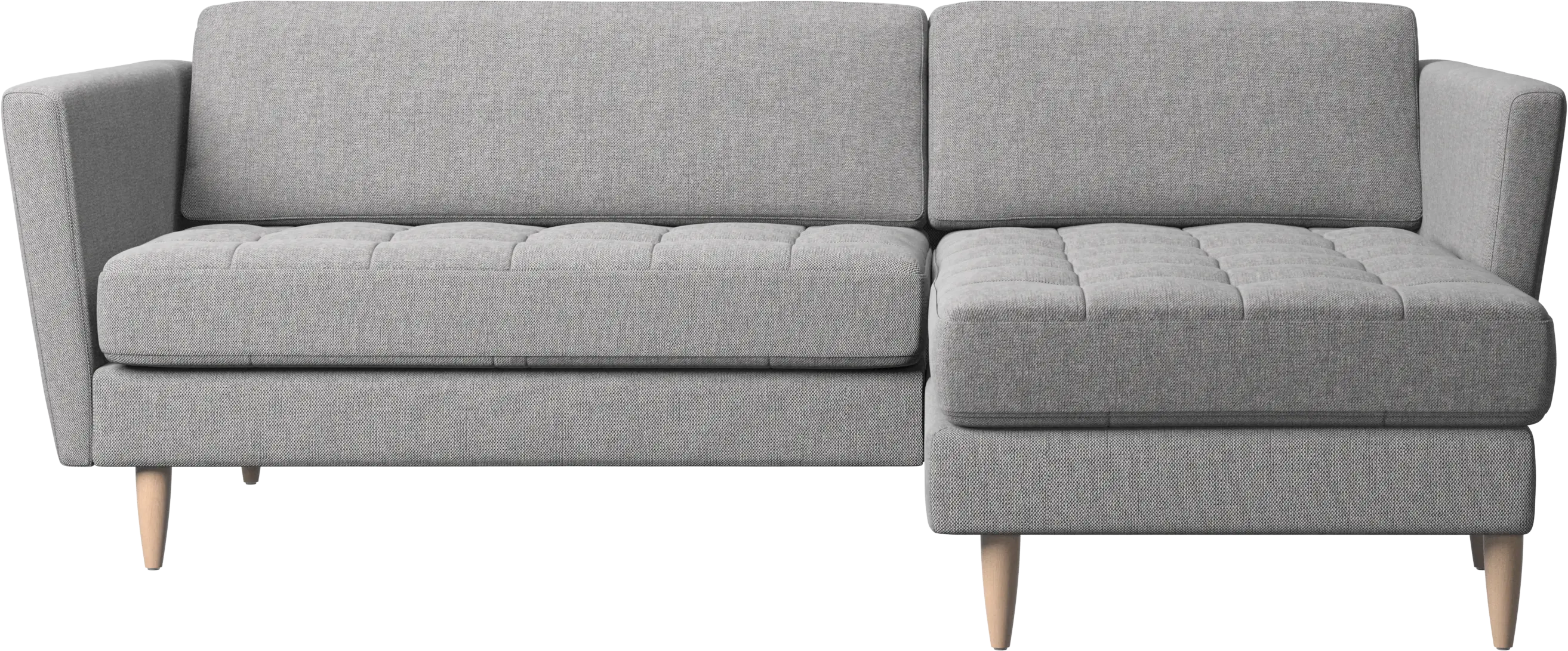Osaka sofa with resting unit, tufted seat