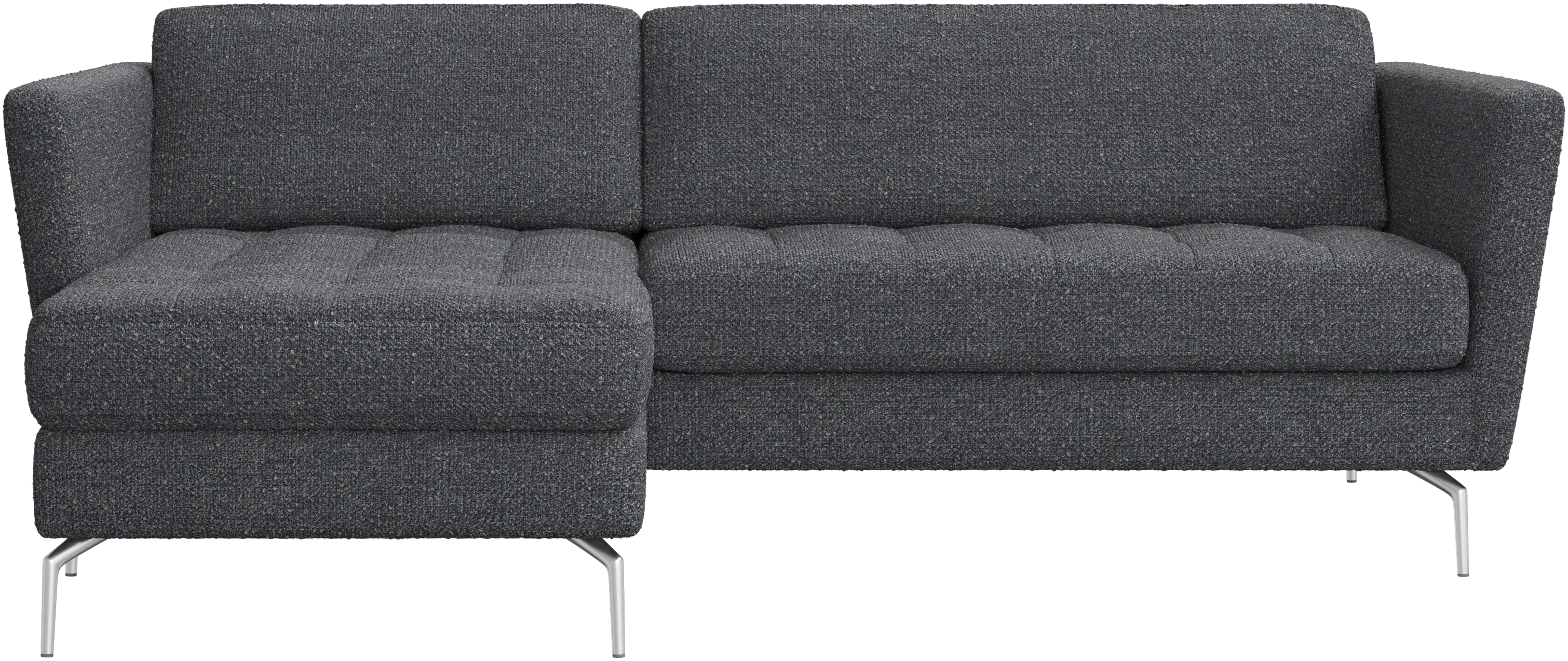 Osaka sofa with resting unit, tufted seat
