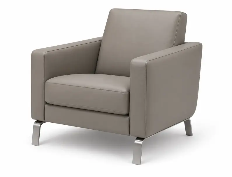 Armchairs Fly chair light stone salto leather    4060094L0230968 , H78/43 x W71 x D84