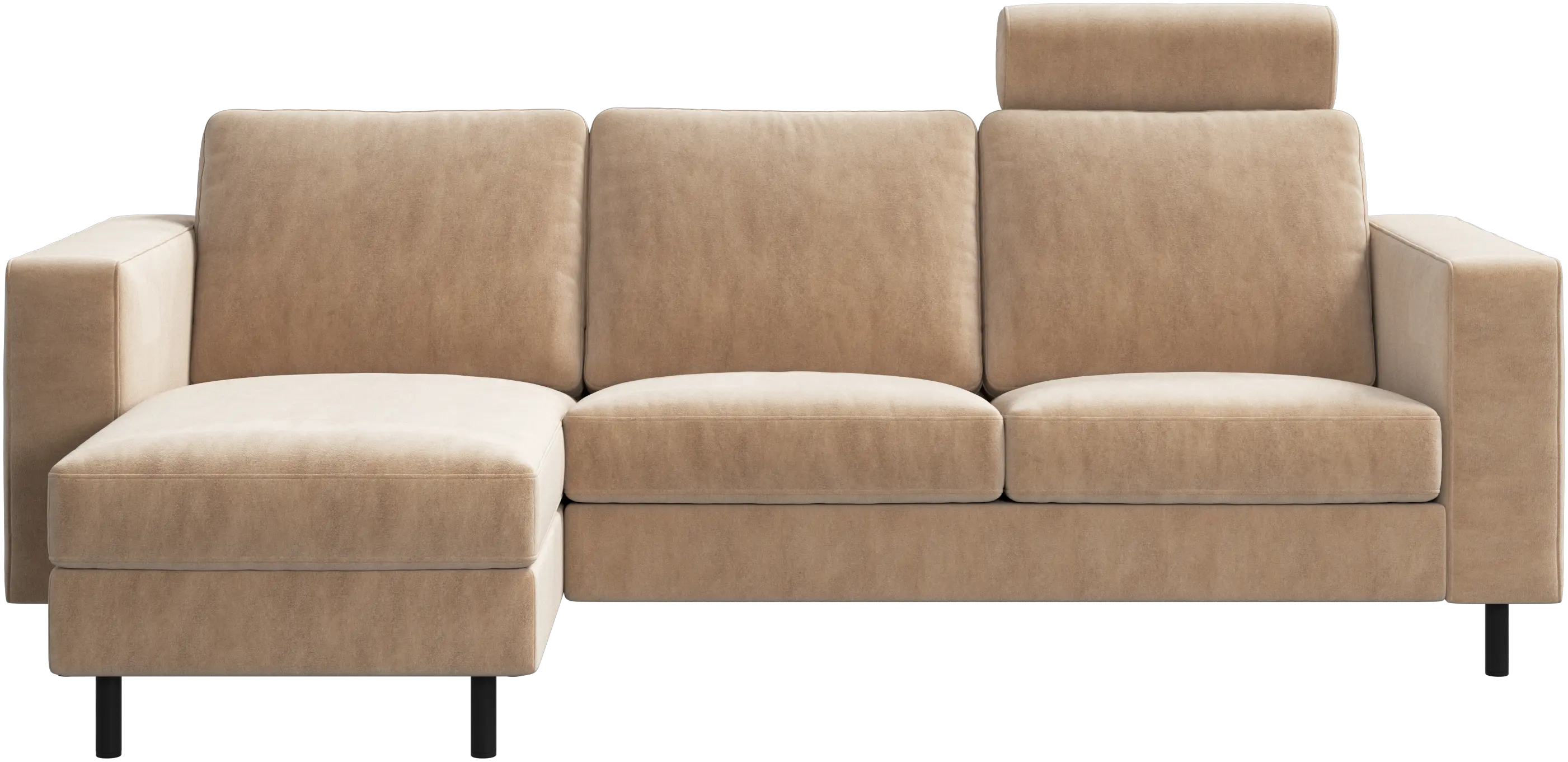 Sofá Indivi com chaise longue à esquerda