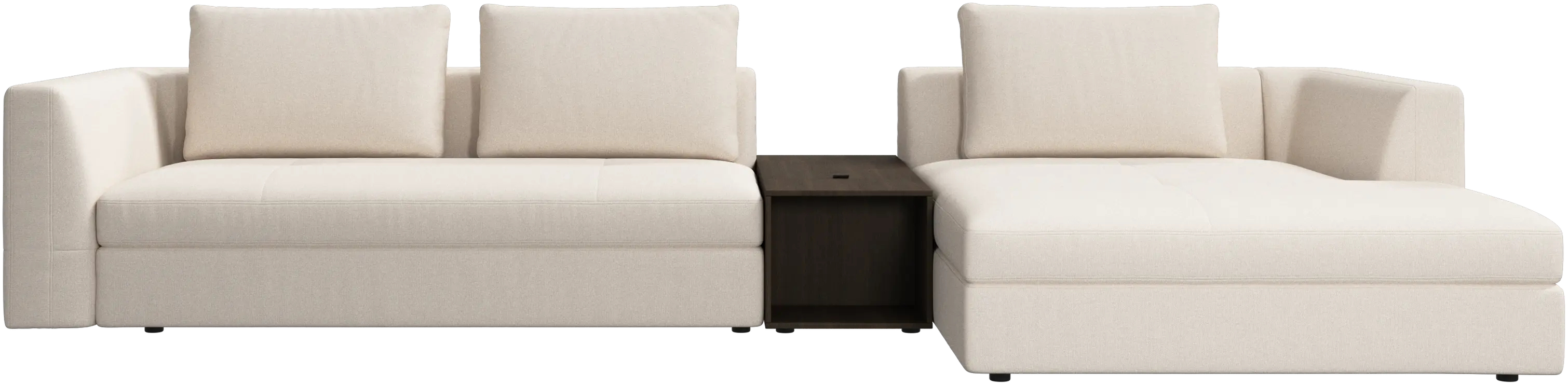 Bergamo chaise longue sofa with storage