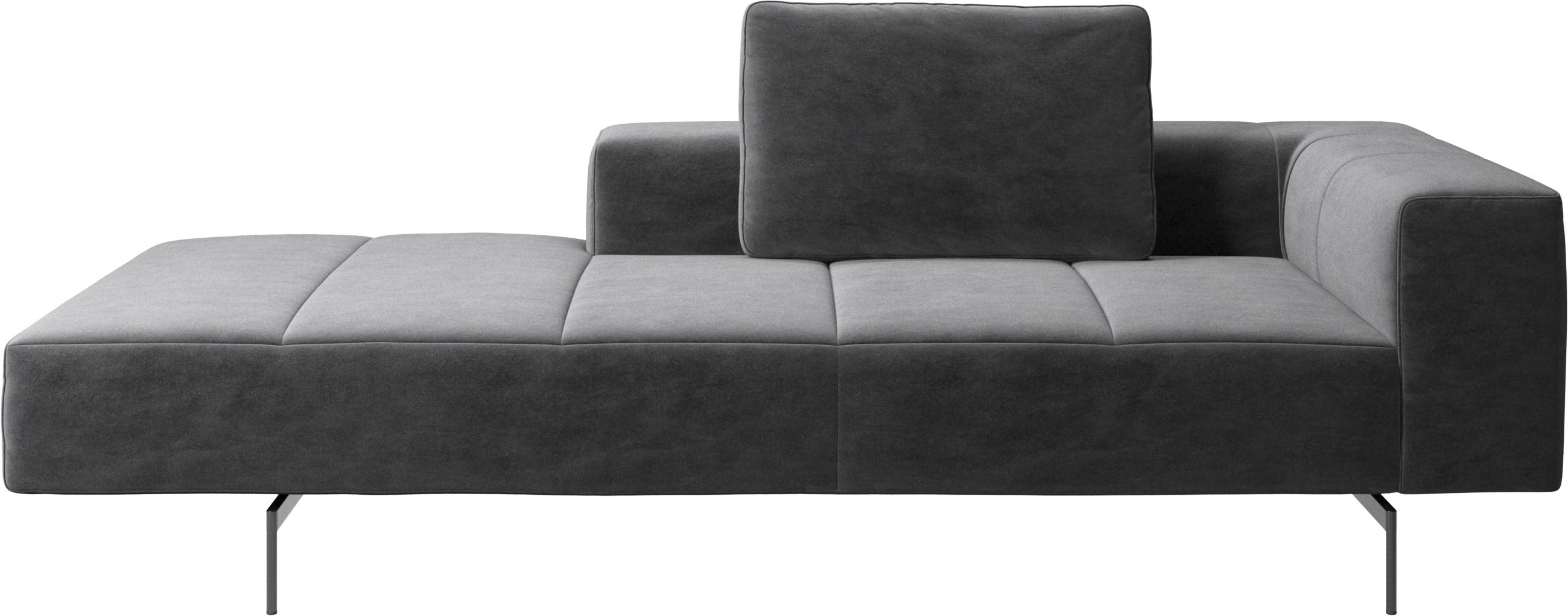 Amsterdam 沙发躺椅模块，扶手右侧，打开端左侧