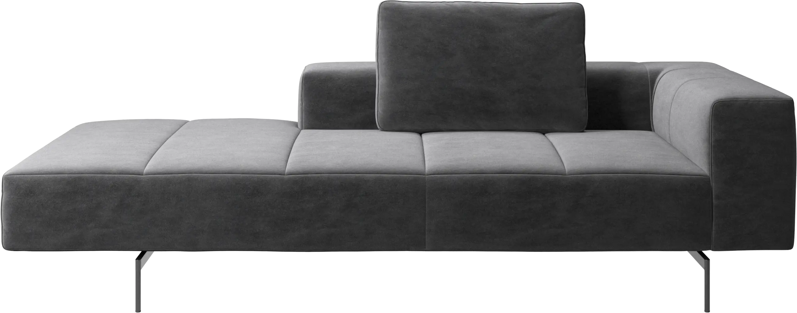 Amsterdam Iounging module for sofa, armrest right, open end left
