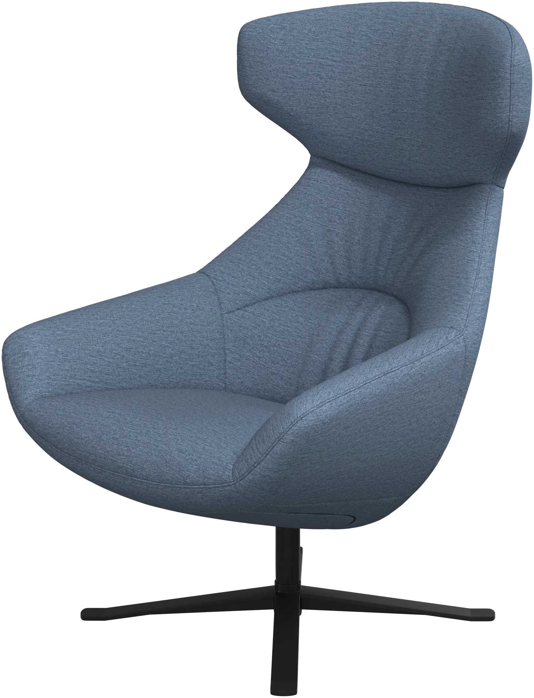Porto chair with reclining back function and swivel base