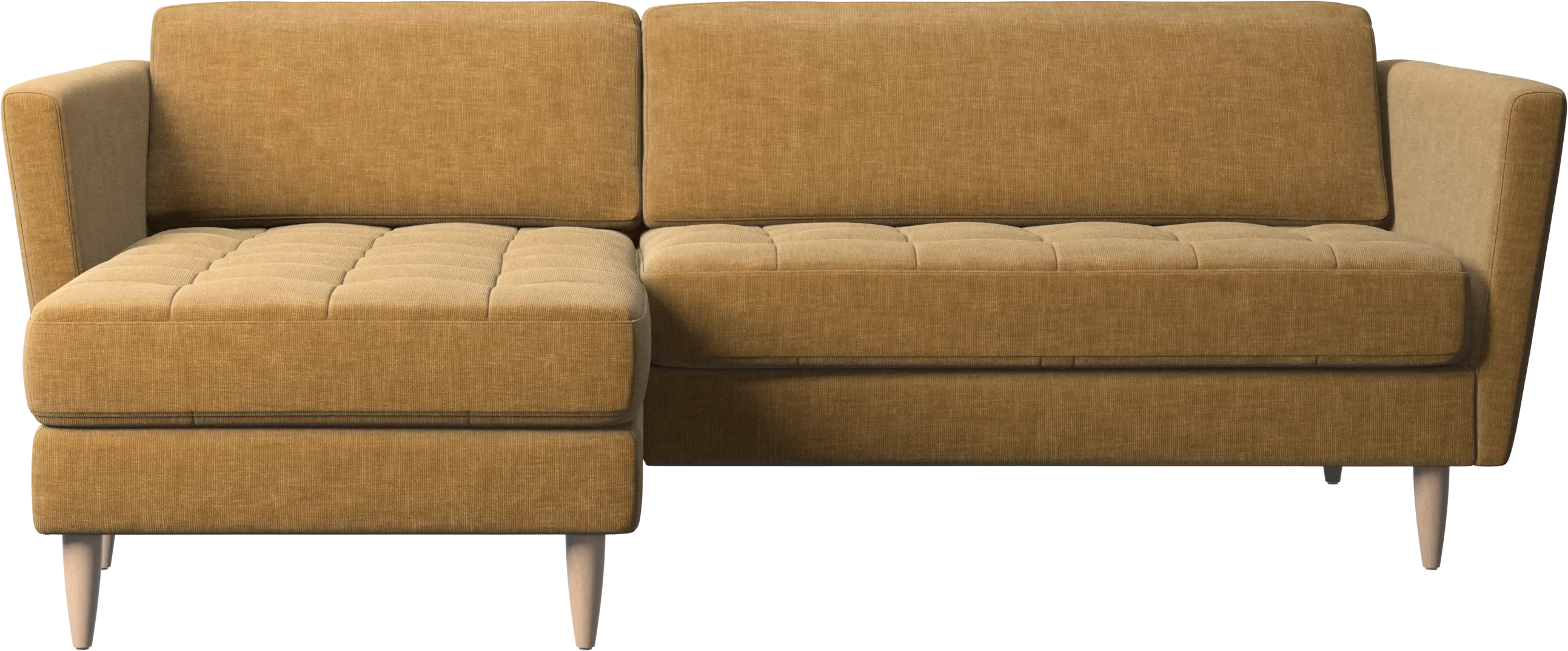 Osaka sofa with resting unit, tufted seat