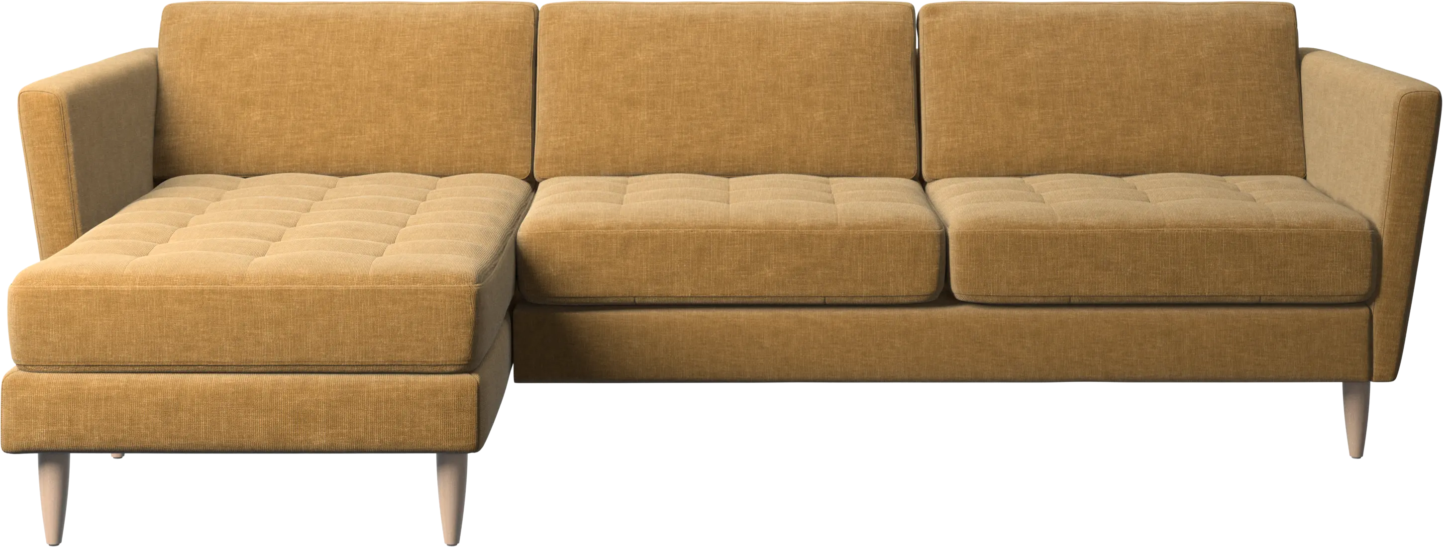 Osaka sofa with resting unit, tufted seat