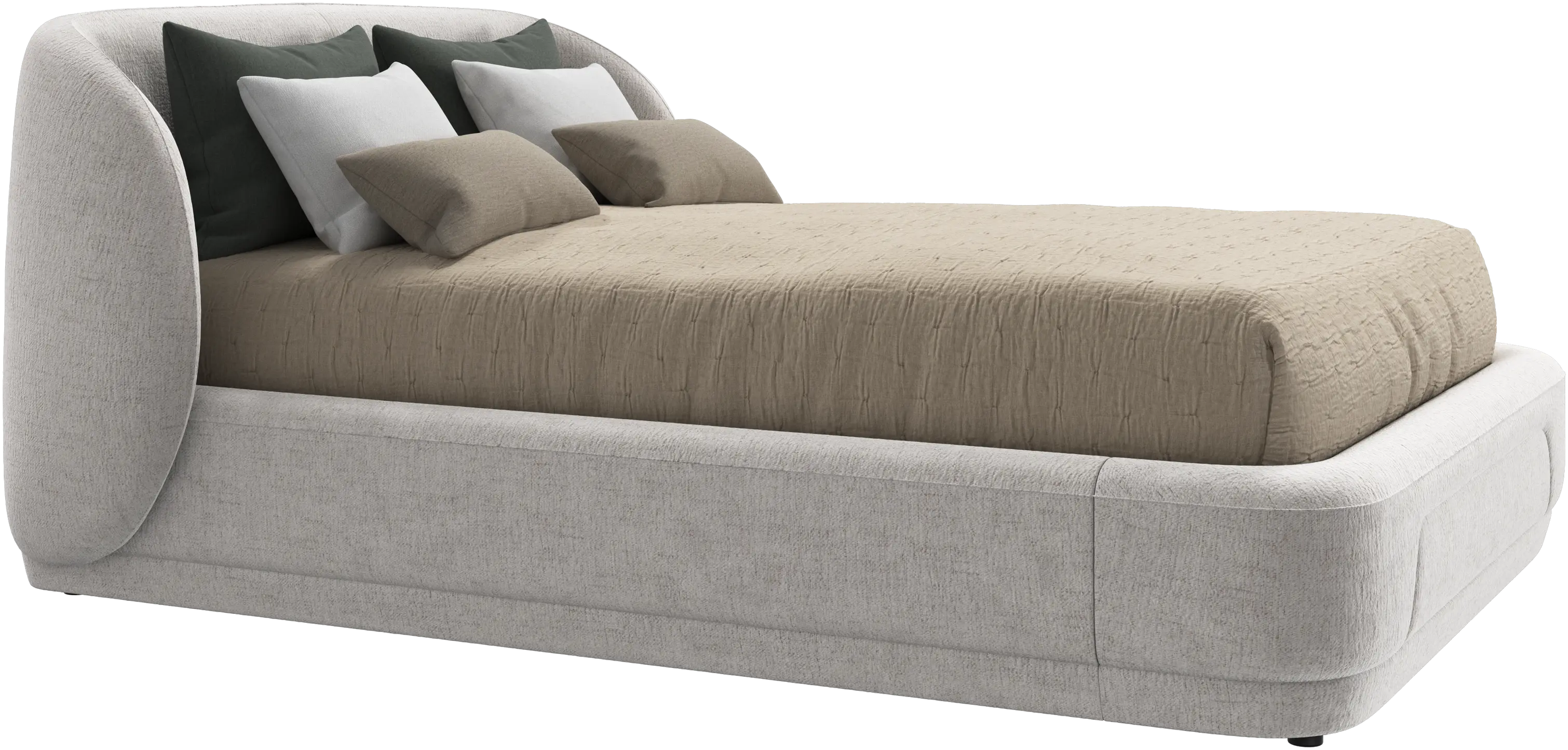 Bolzano bed with slats - W140xL200cm
