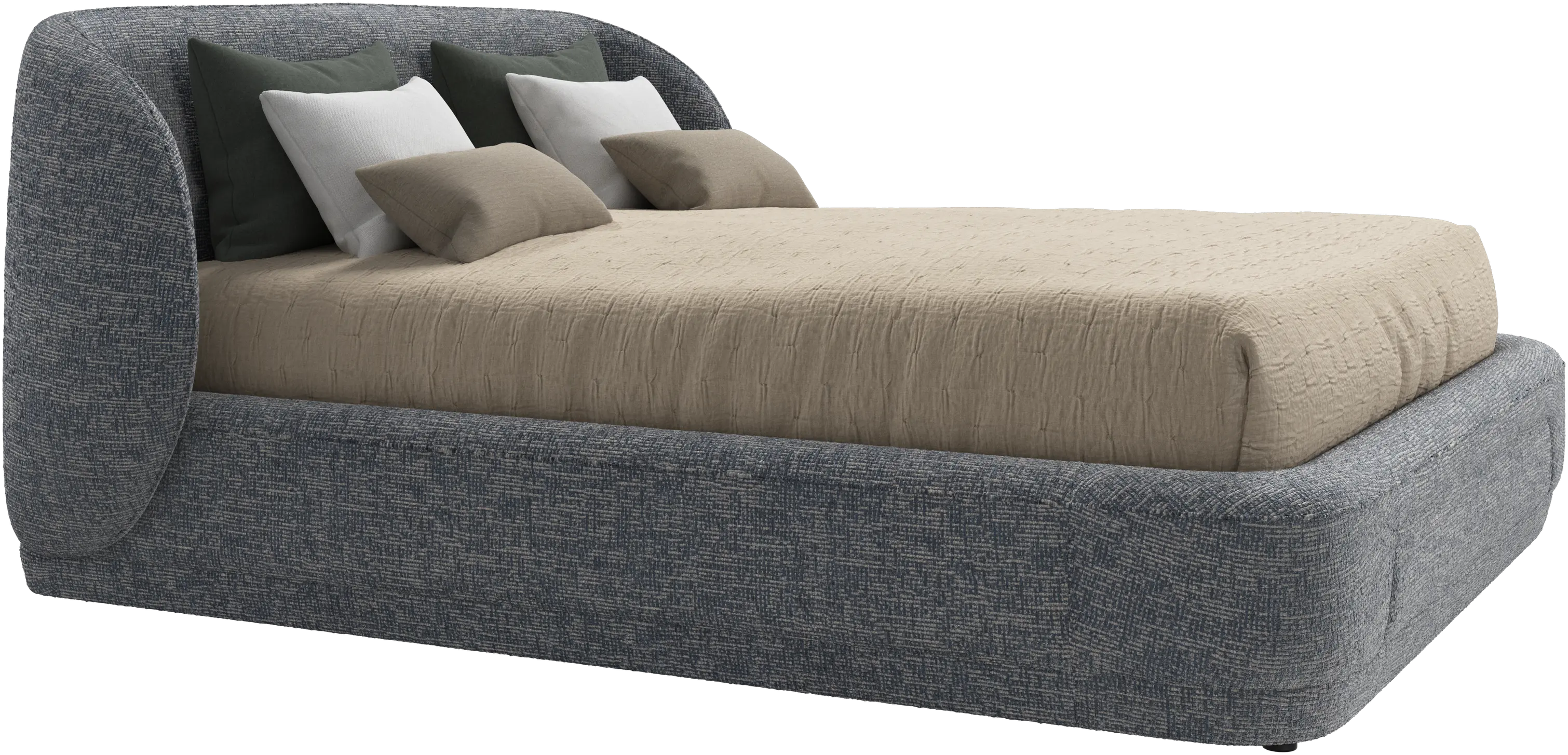 Bolzano bed with slats  - W152,5xL190cm
