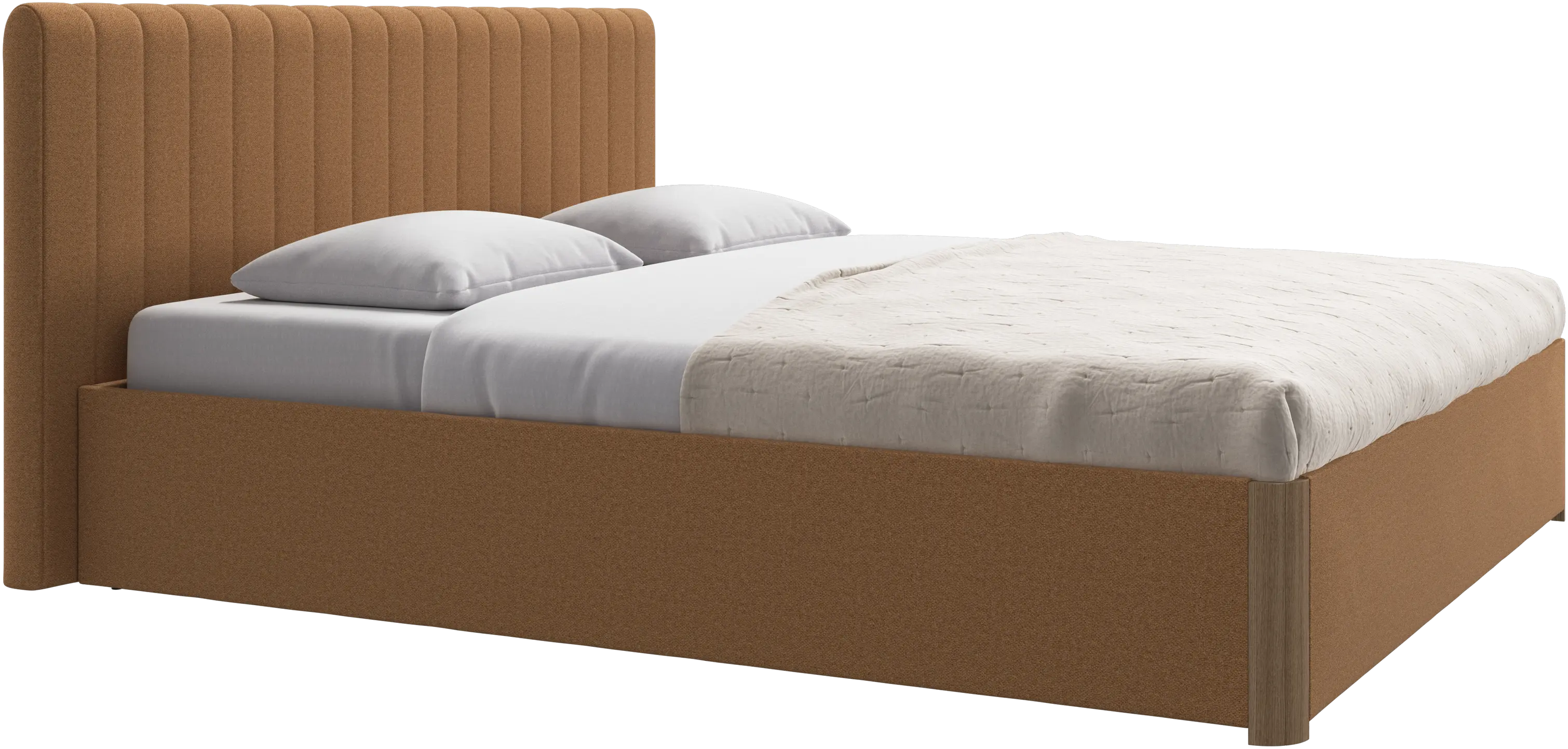 Element bed, bed-mounted headboard, with slats, excl. mattress
