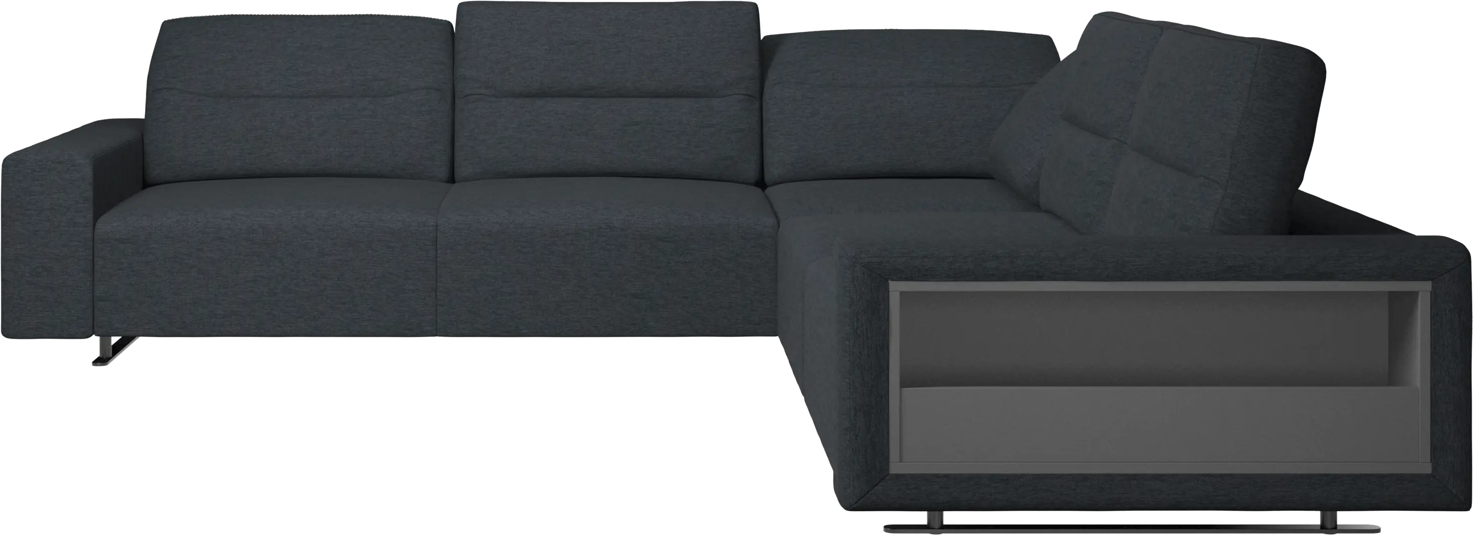 Hampton corner sofa with adjustable back and storage